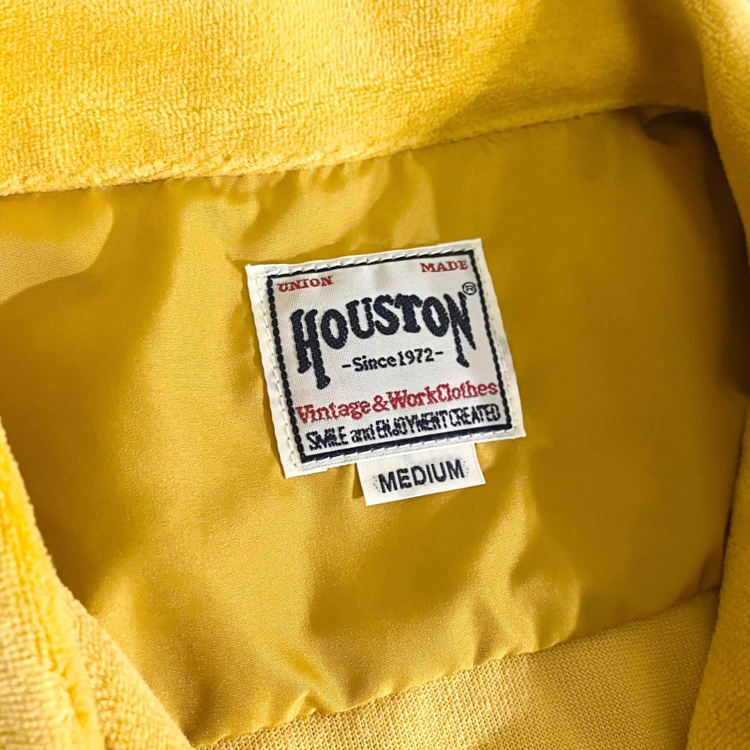 【HOUSTON】VELOUR BOWLING SHIRT 