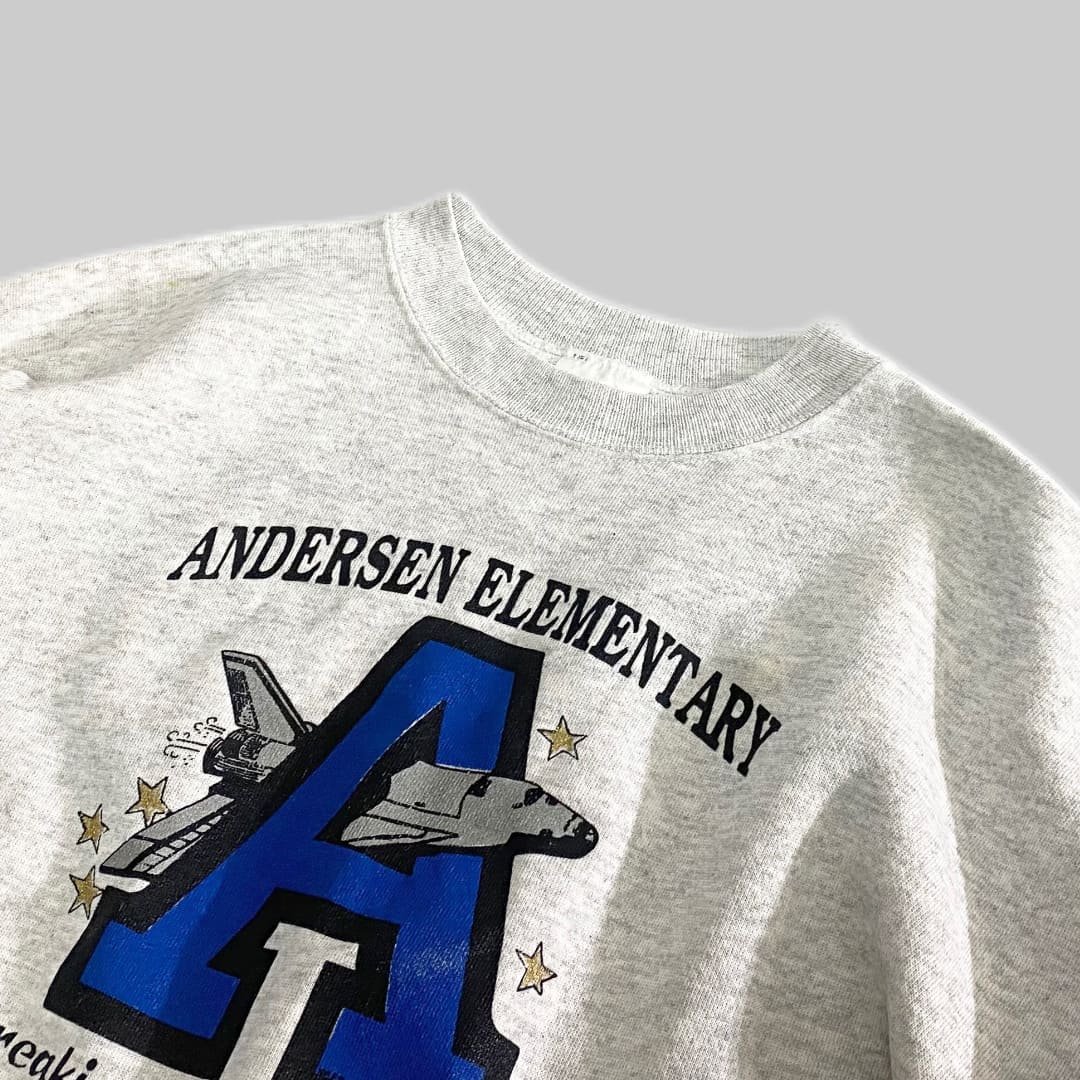 【Hanes ACTIVEWEAR】90s ANDERSEN ELEMENTARY SWEATSHIRT