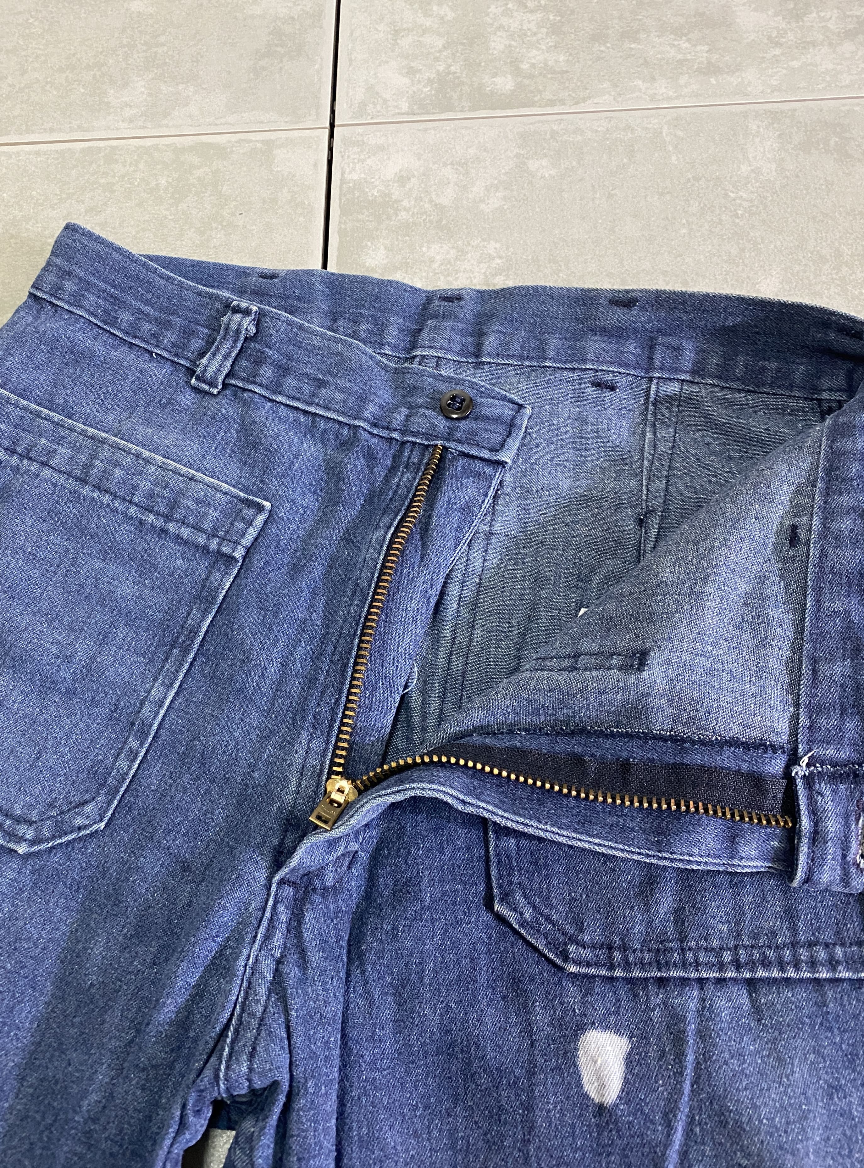 U.S.NAVY TROUSERS UTILITY DENIM MADE IN USA