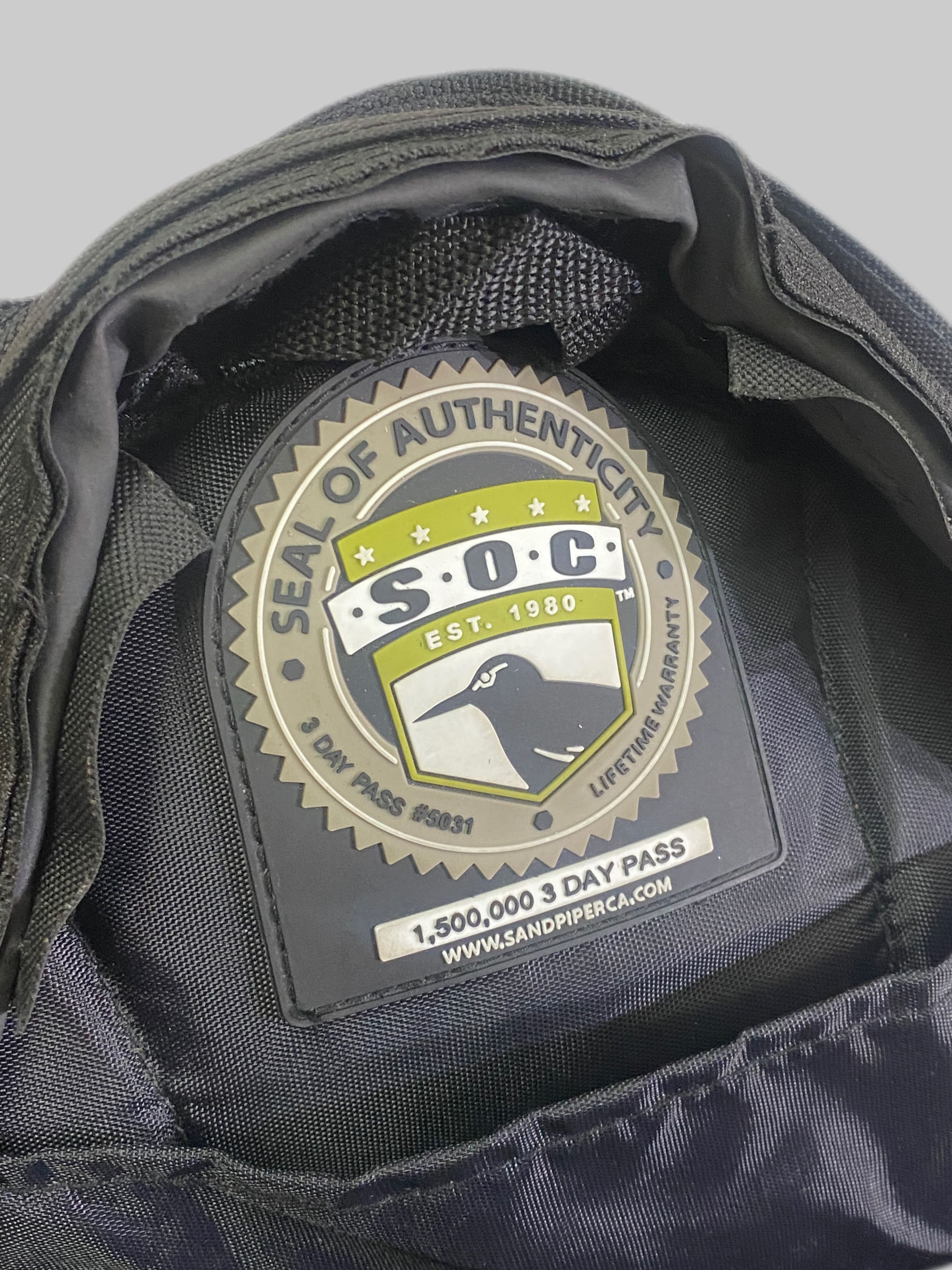 SOC SEAL OF AUTHENTICITY 3DAY BACKPACK