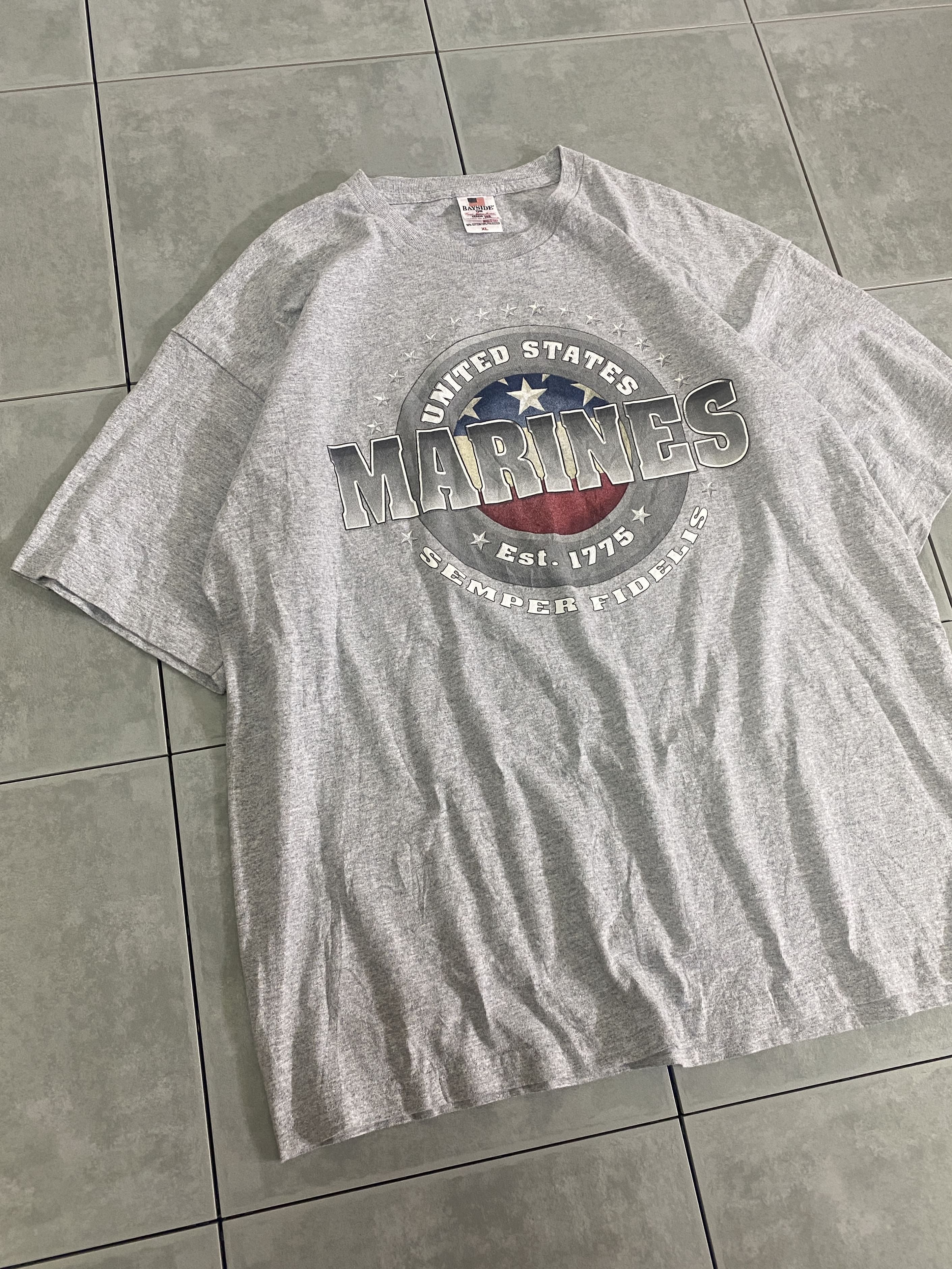 【BAYSIDE】MARINES S/S TEE MADE IN USA