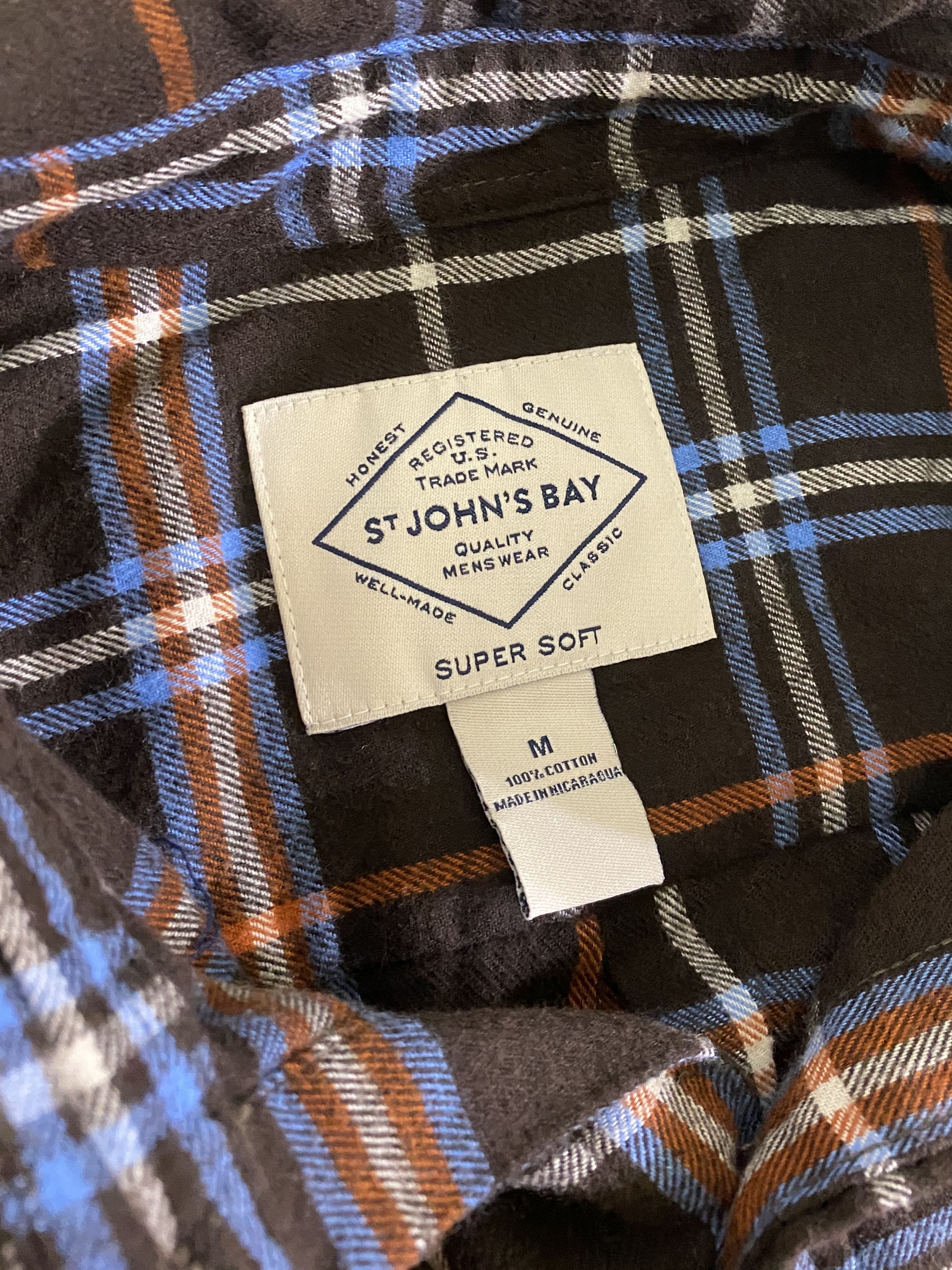 【St. Johns Bay】Super Soft Flannel  Button Down Shirt