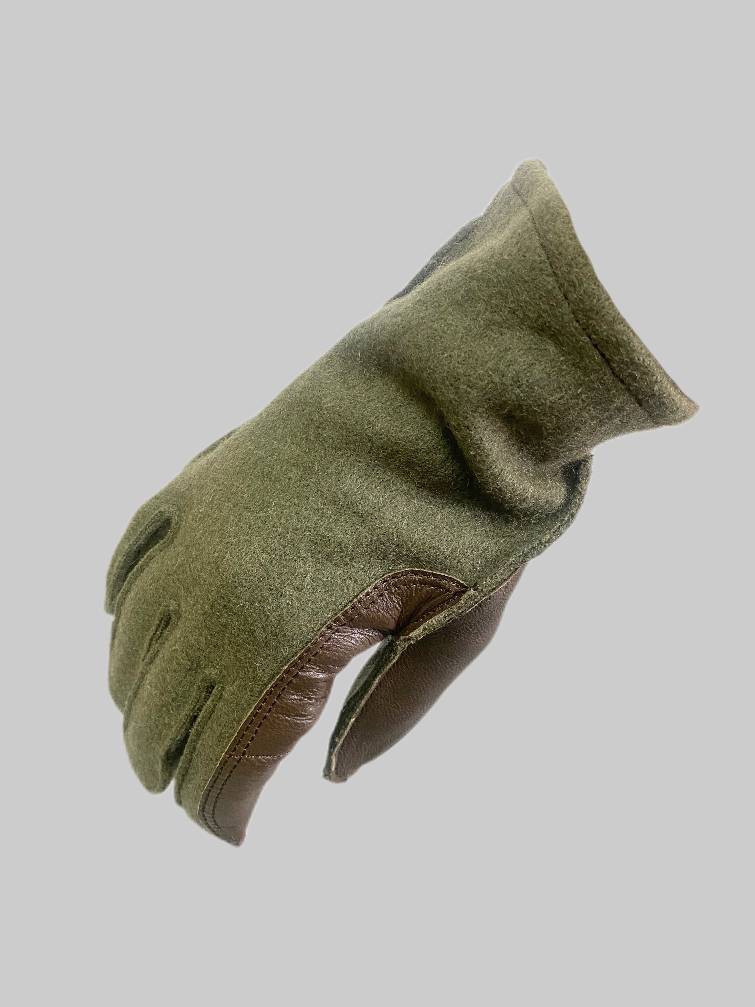 French Leather & Wool Glove