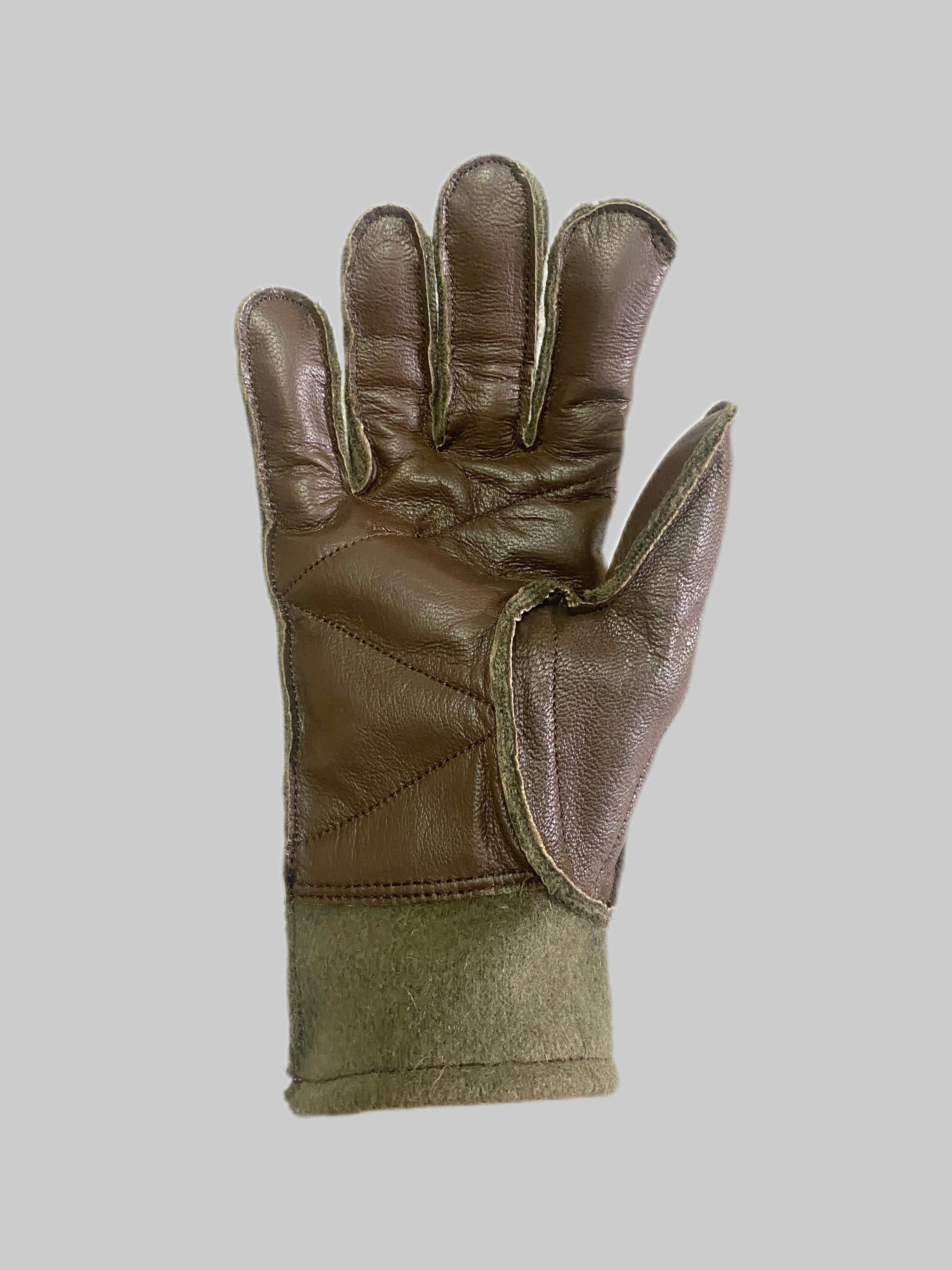 French Leather & Wool Glove