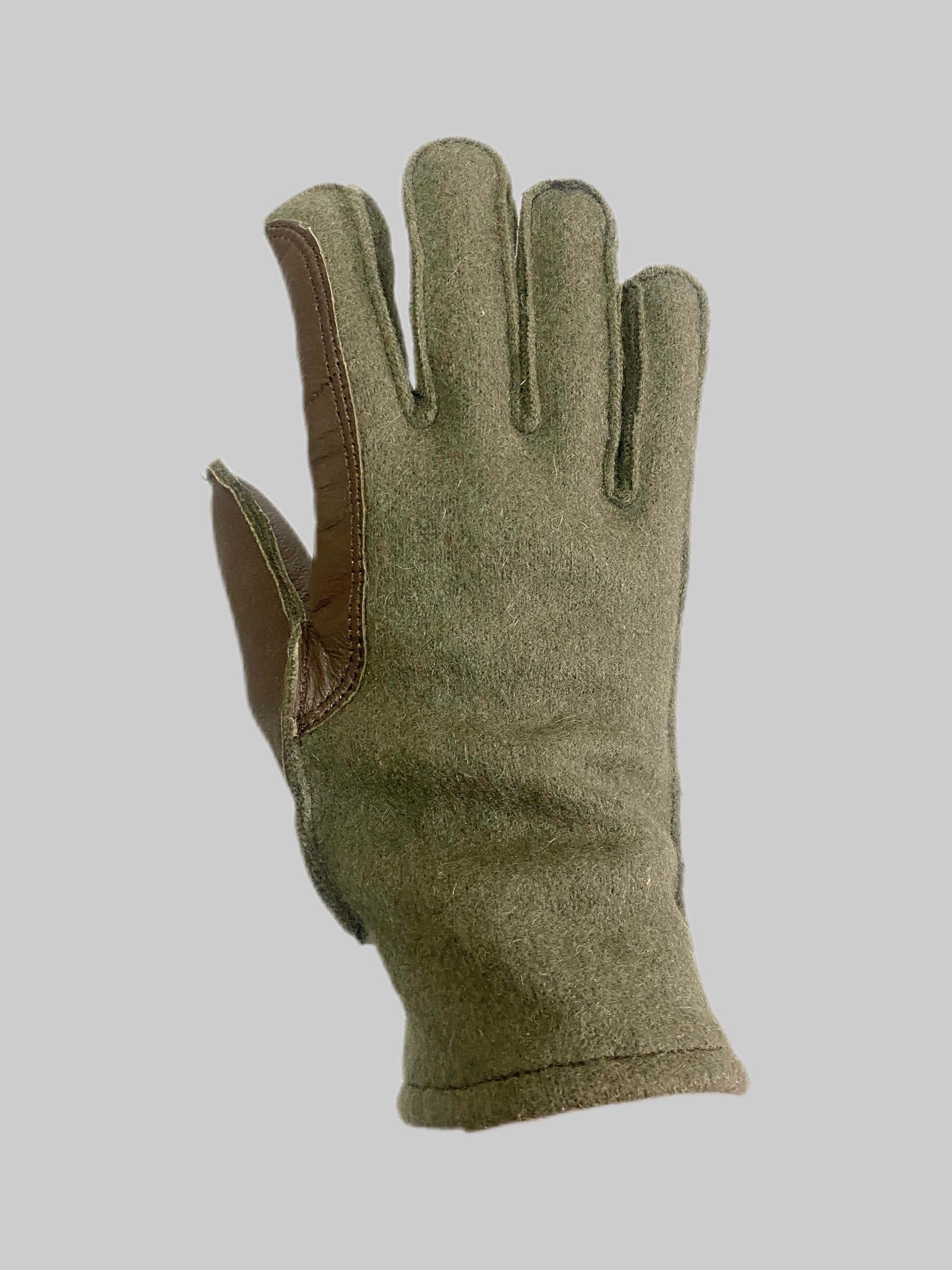 French Leather & Wool Glove