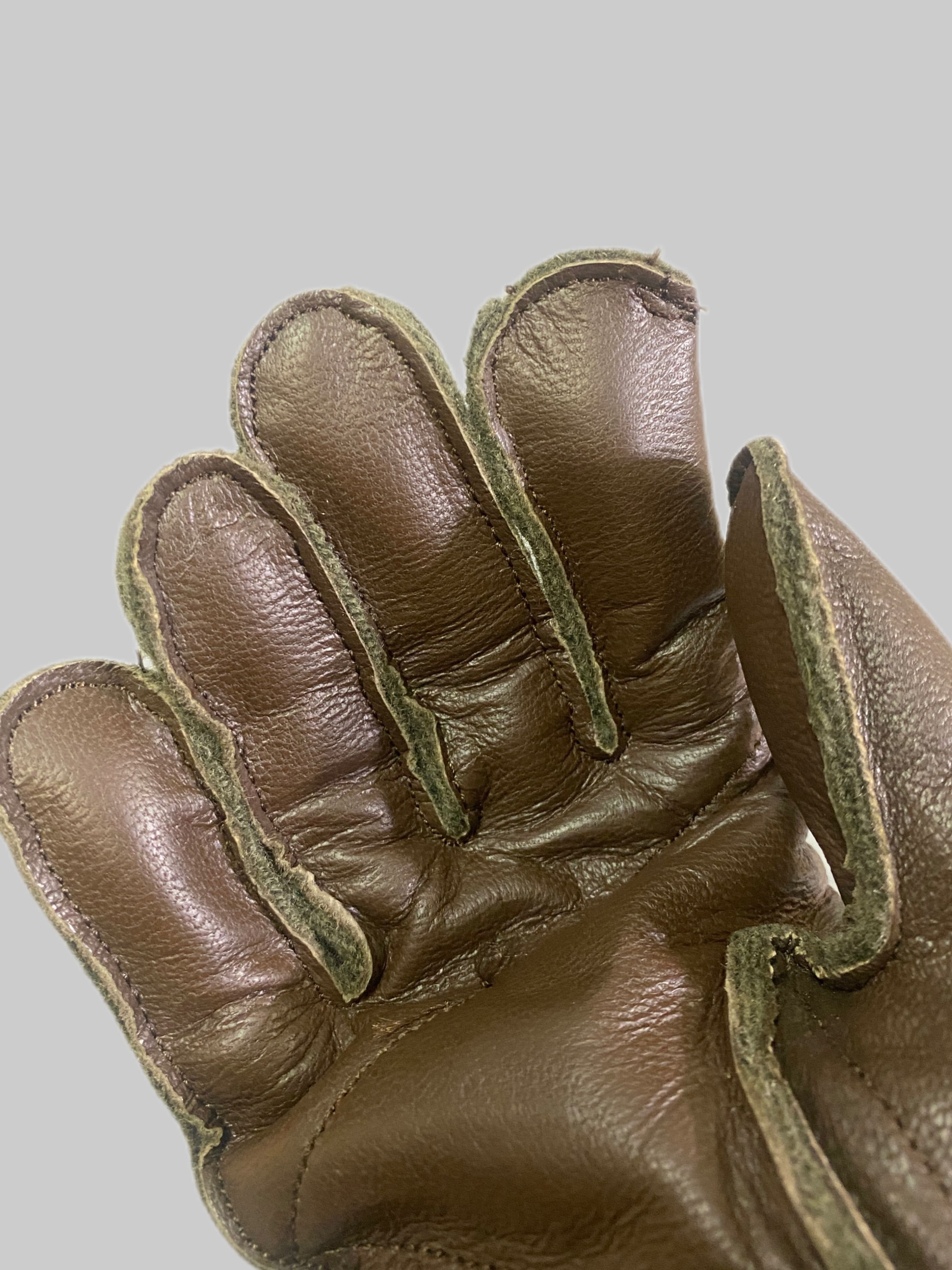 French Leather & Wool Glove