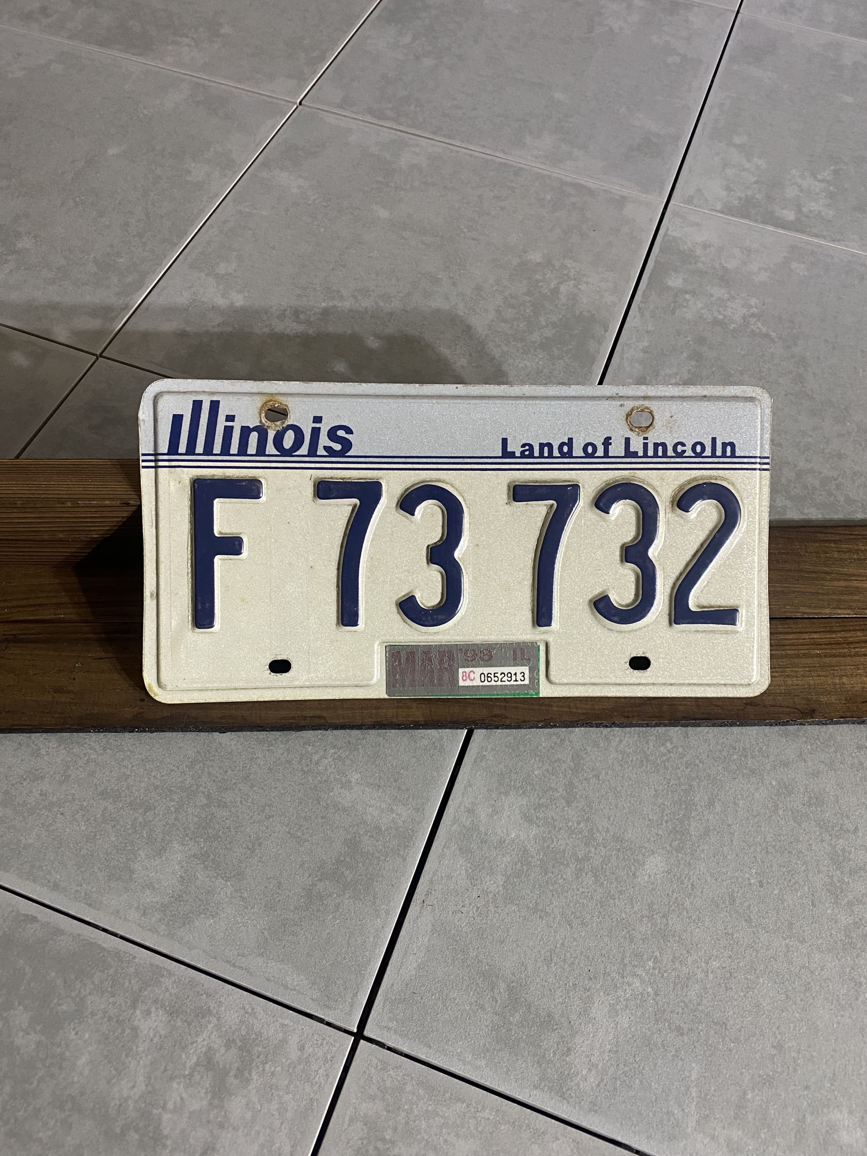 US ナンバープレート ILLINOIS イリノイ州