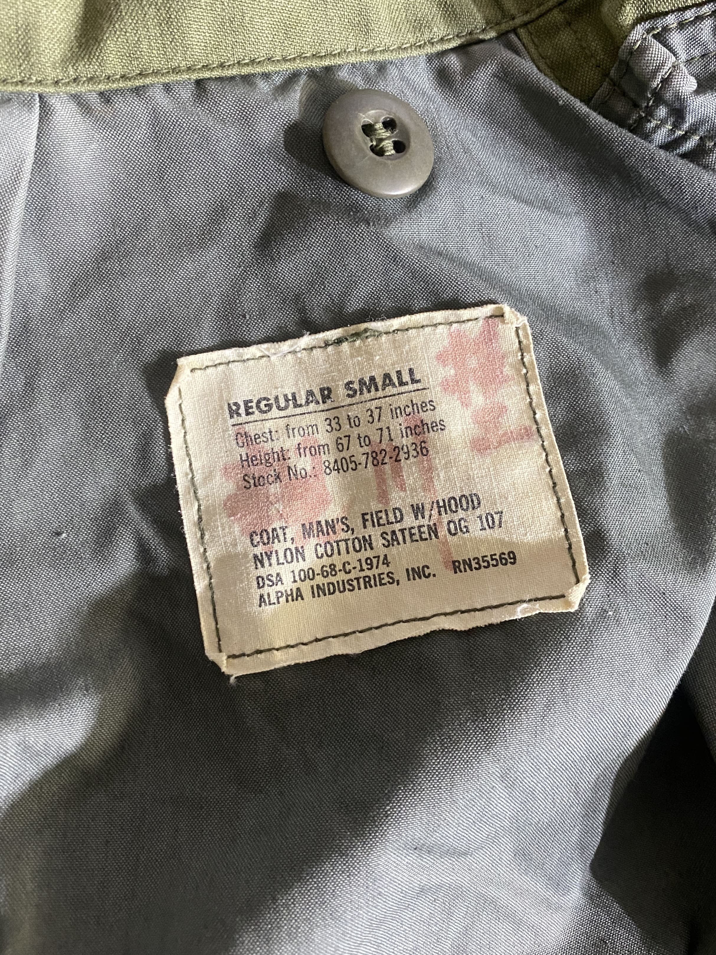 60s M-65 FIELD JACKET 2nd Model