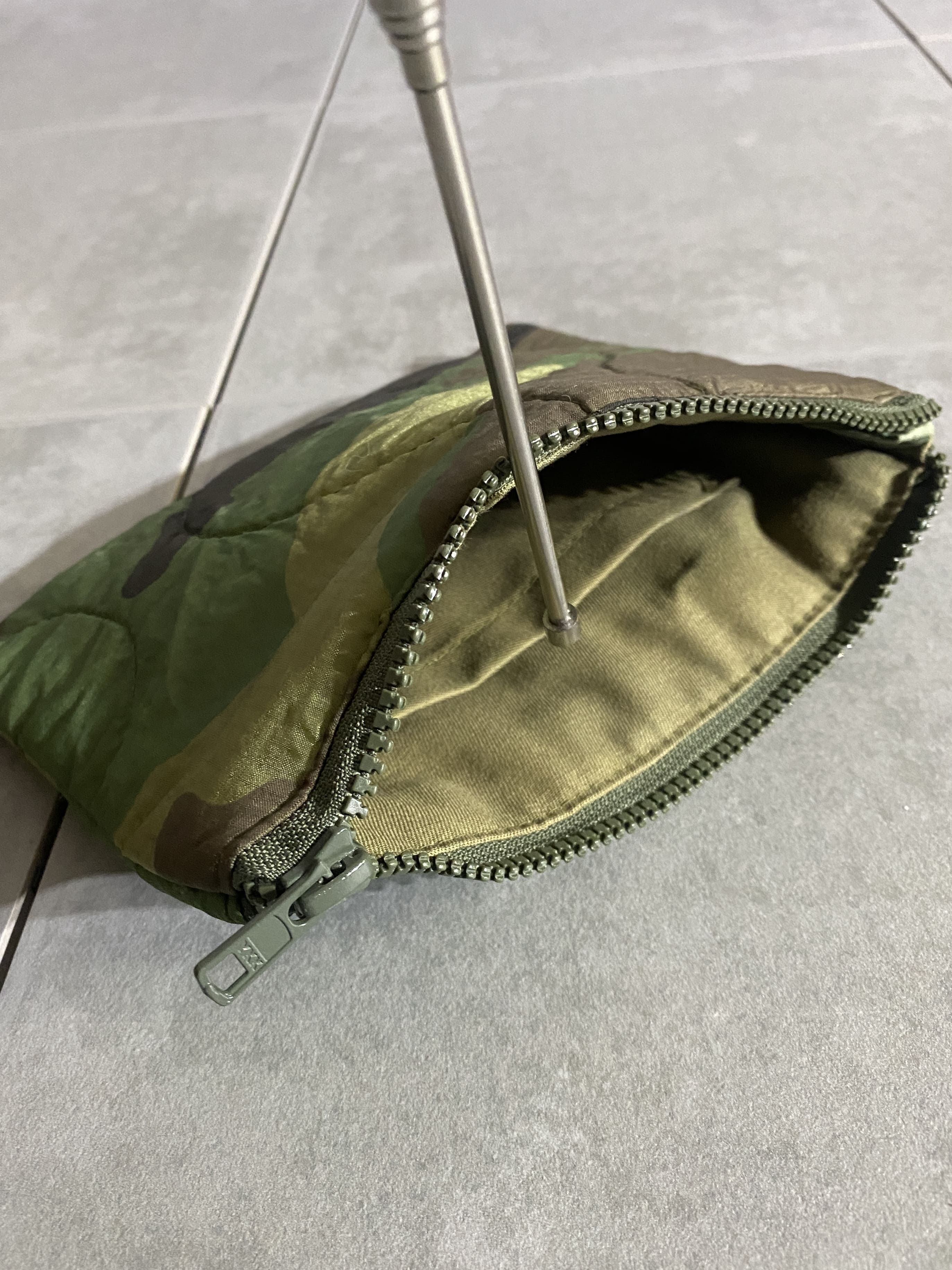 米軍実物 PONCHO LINER REMAKE POUCH リメイクポーチ