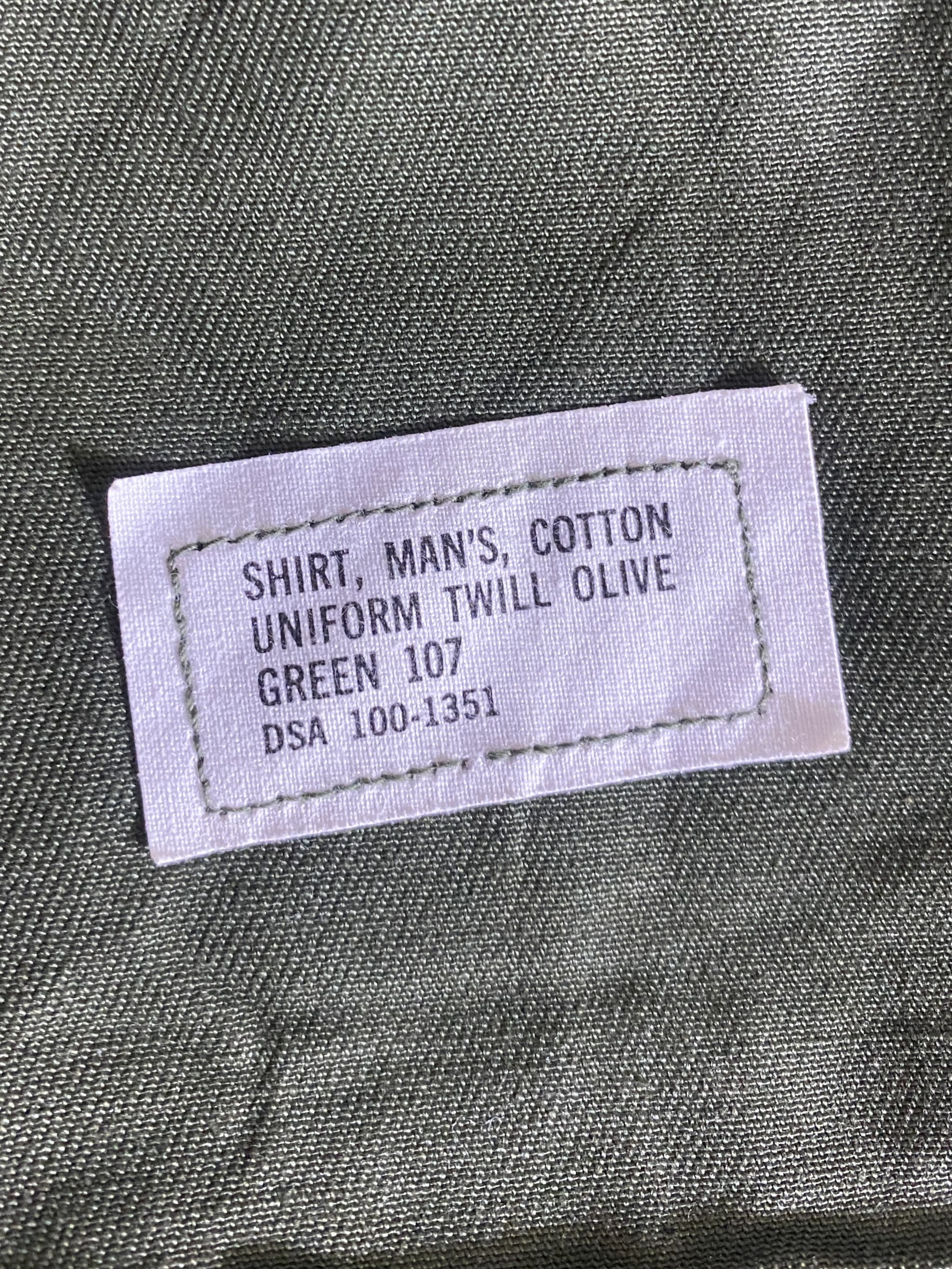 60s Cotton Twill Utility Shirt OG-107