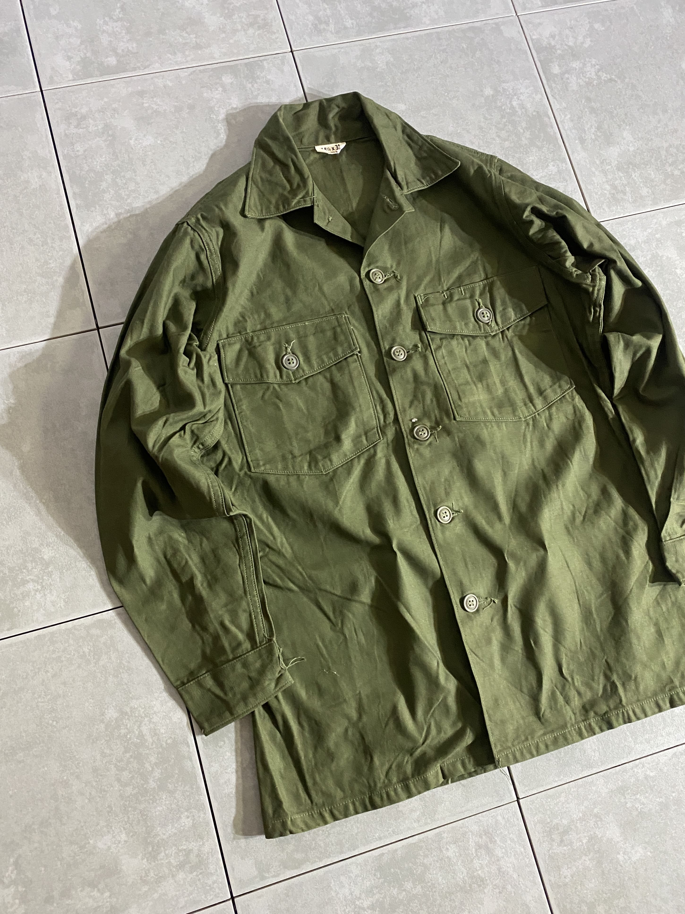 60s Cotton Twill Utility Shirt OG-107