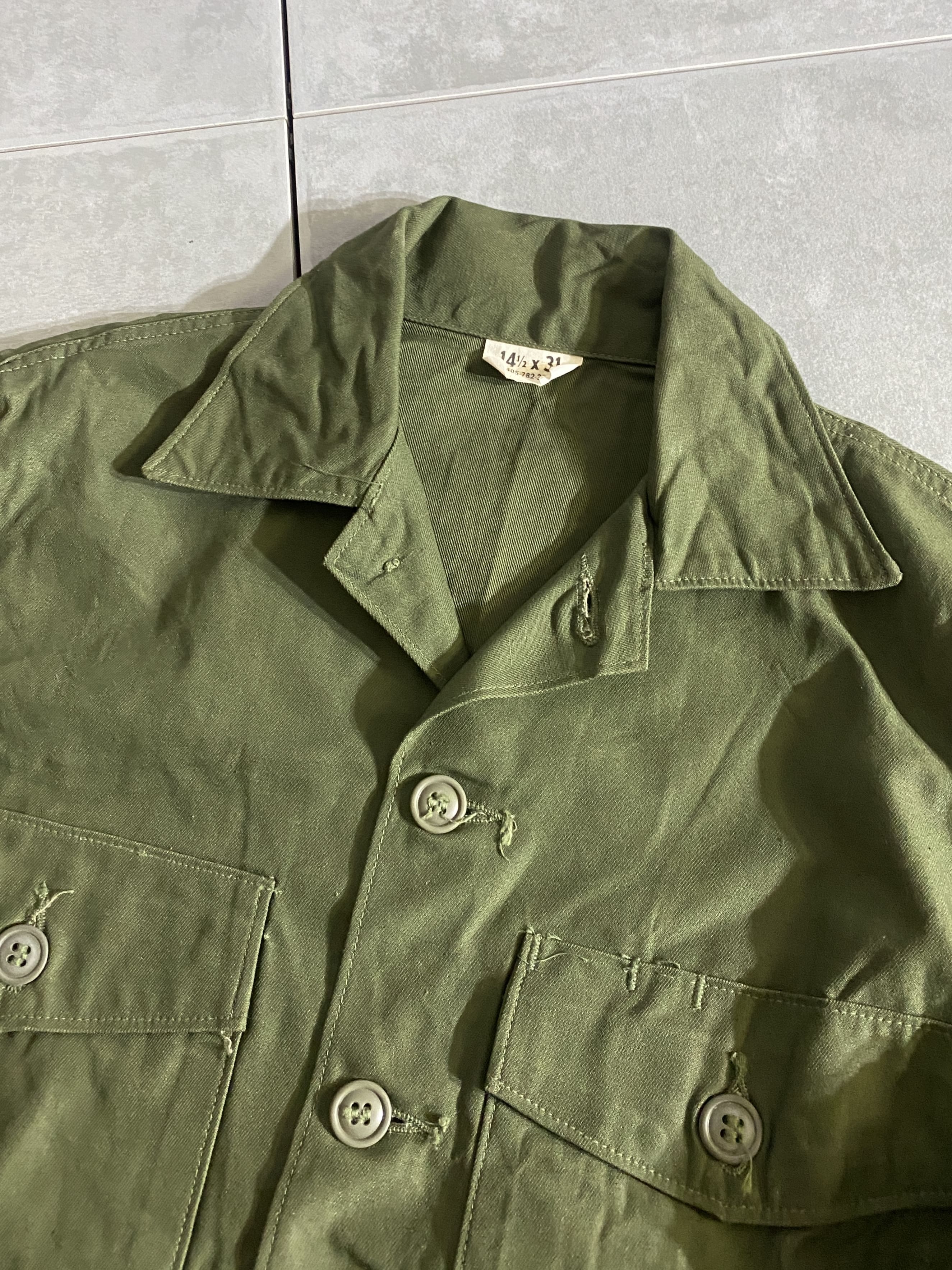 60s Cotton Twill Utility Shirt OG-107