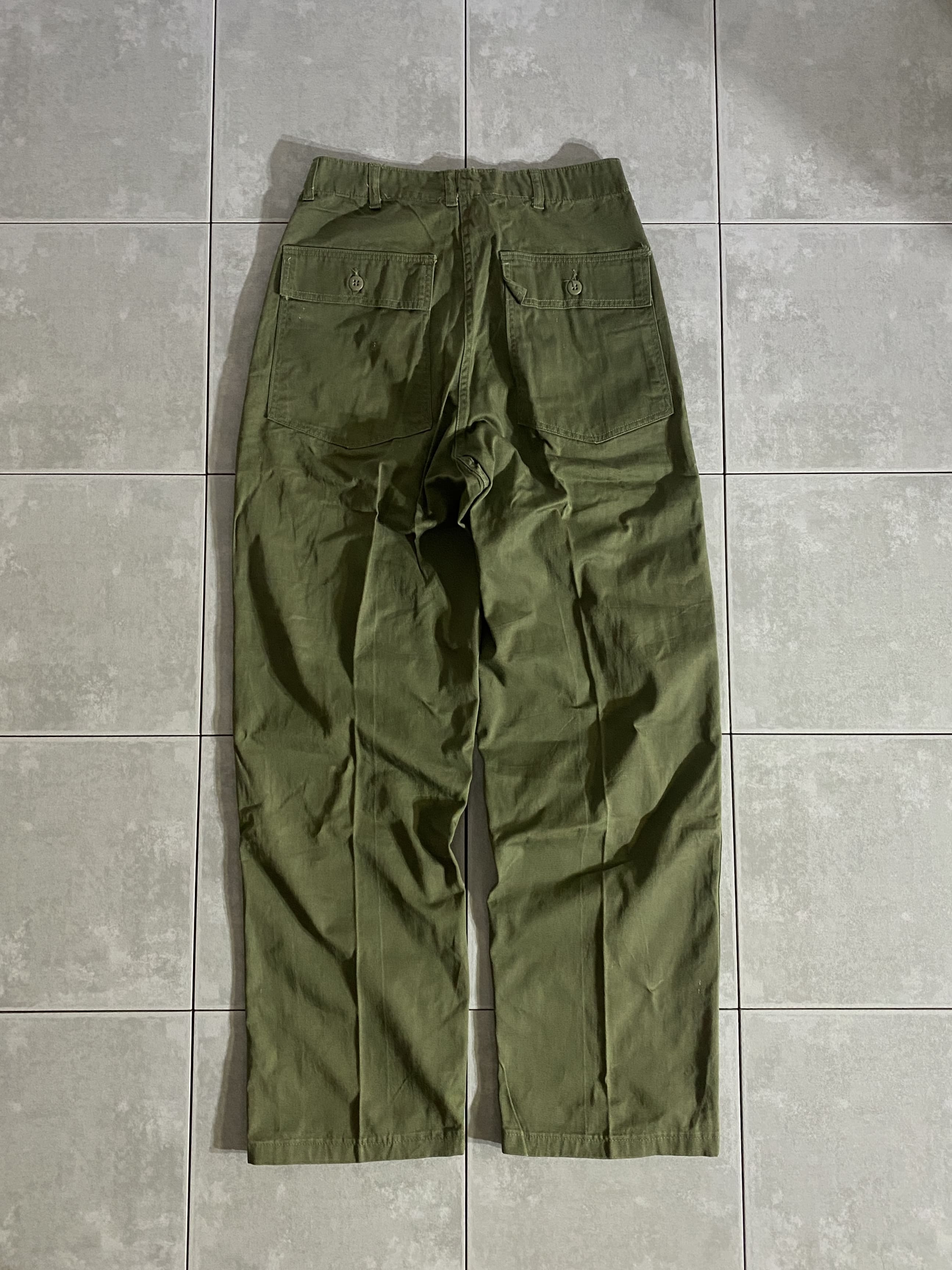 60s TROUSERS MENS COTTON SATEEN OG-107