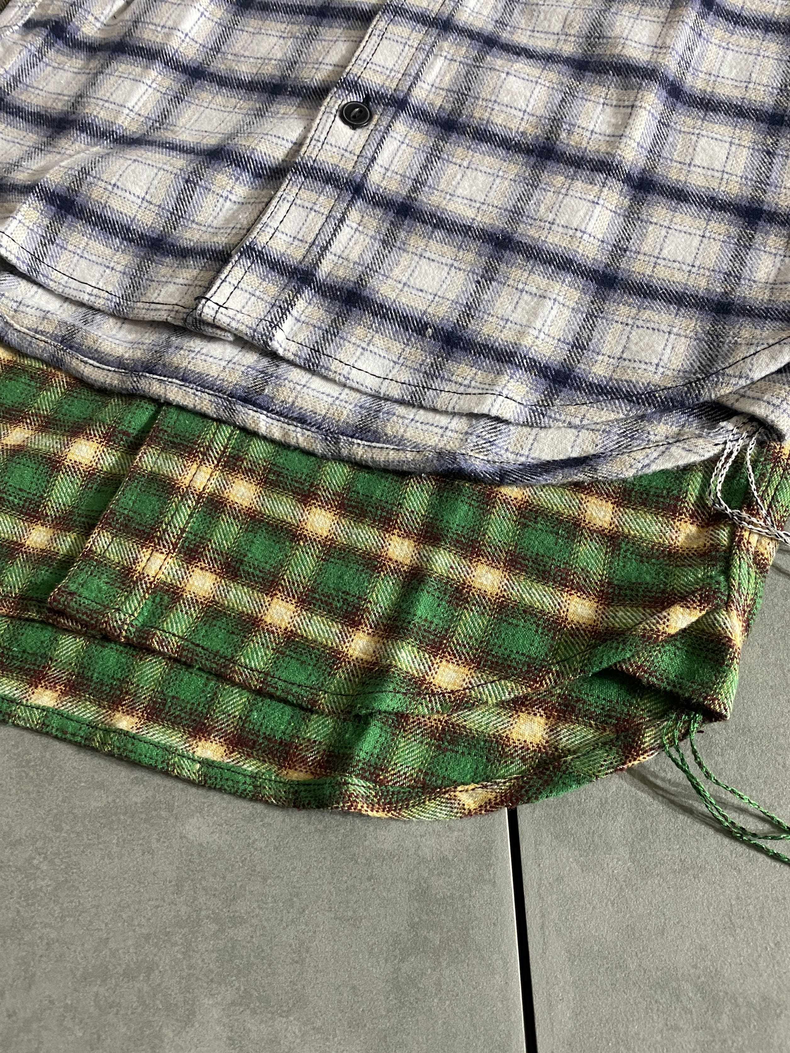 【HOUSTON】RECYCLE COTTON CHECK FLANNEL SHIRTS