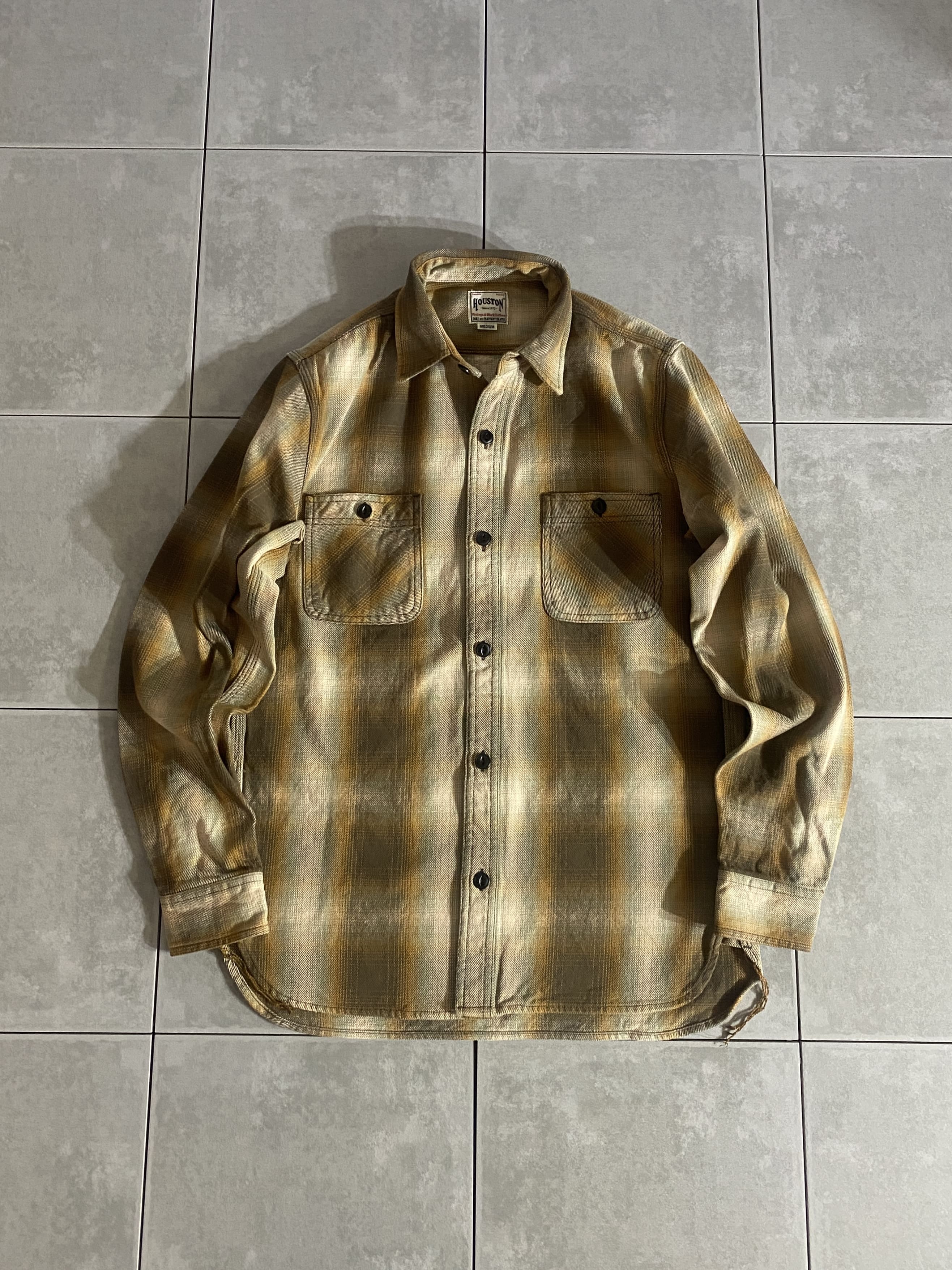 【HOUSTON】OMBRE CHECK VIYELLA SHIRT