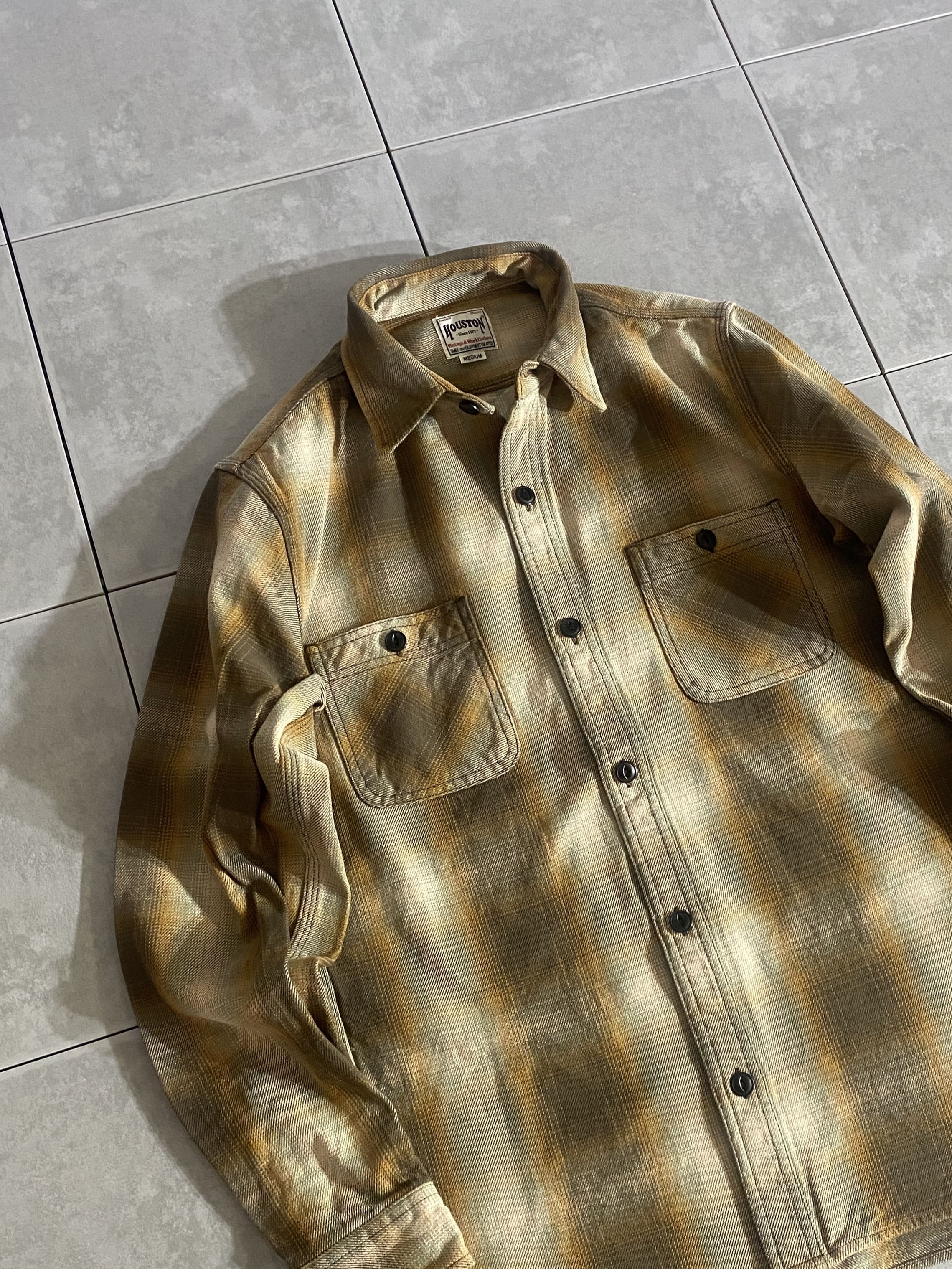 【HOUSTON】OMBRE CHECK VIYELLA SHIRT