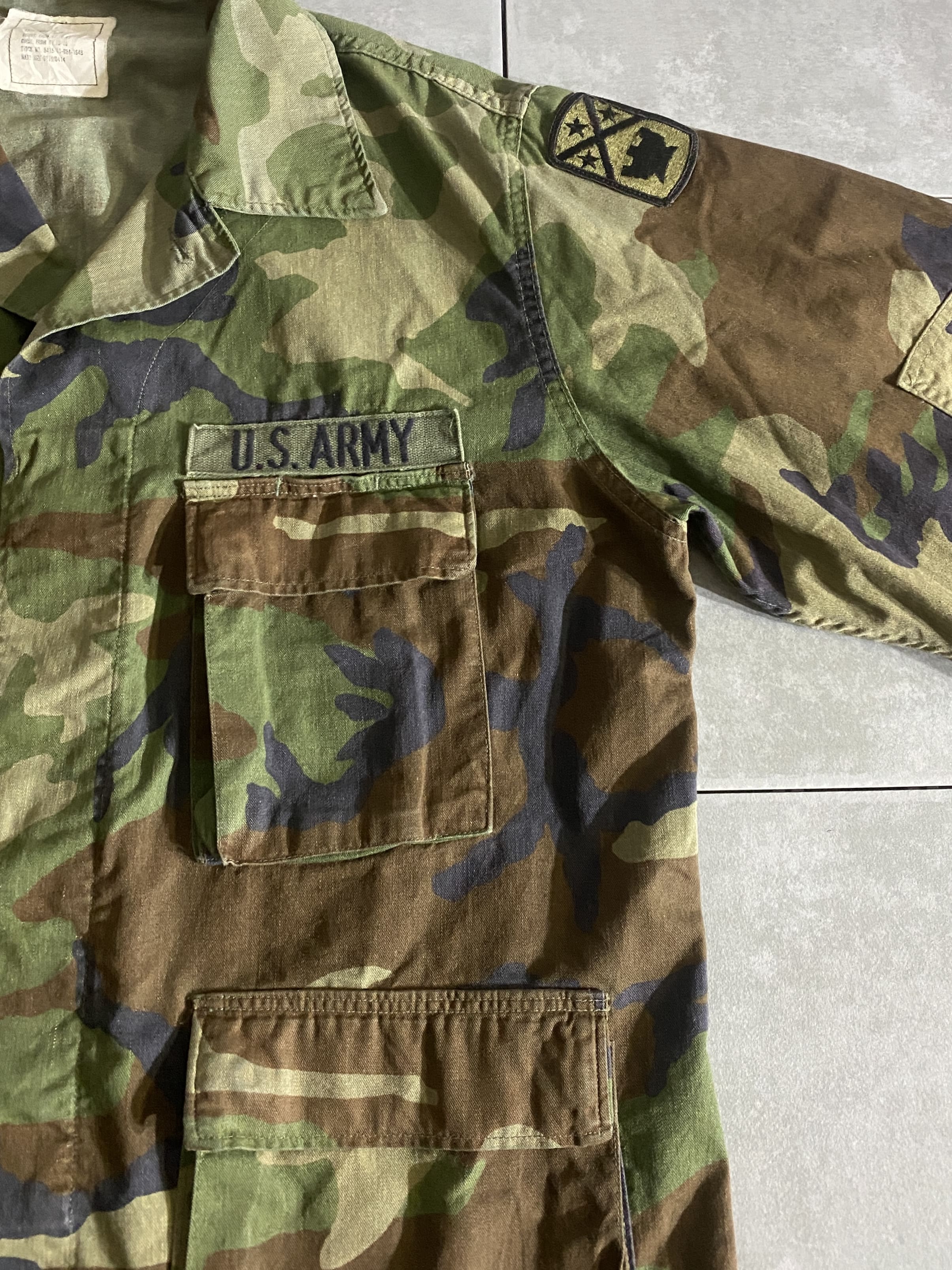 80s BDU WOODLAND CAMO JACKET 前期型