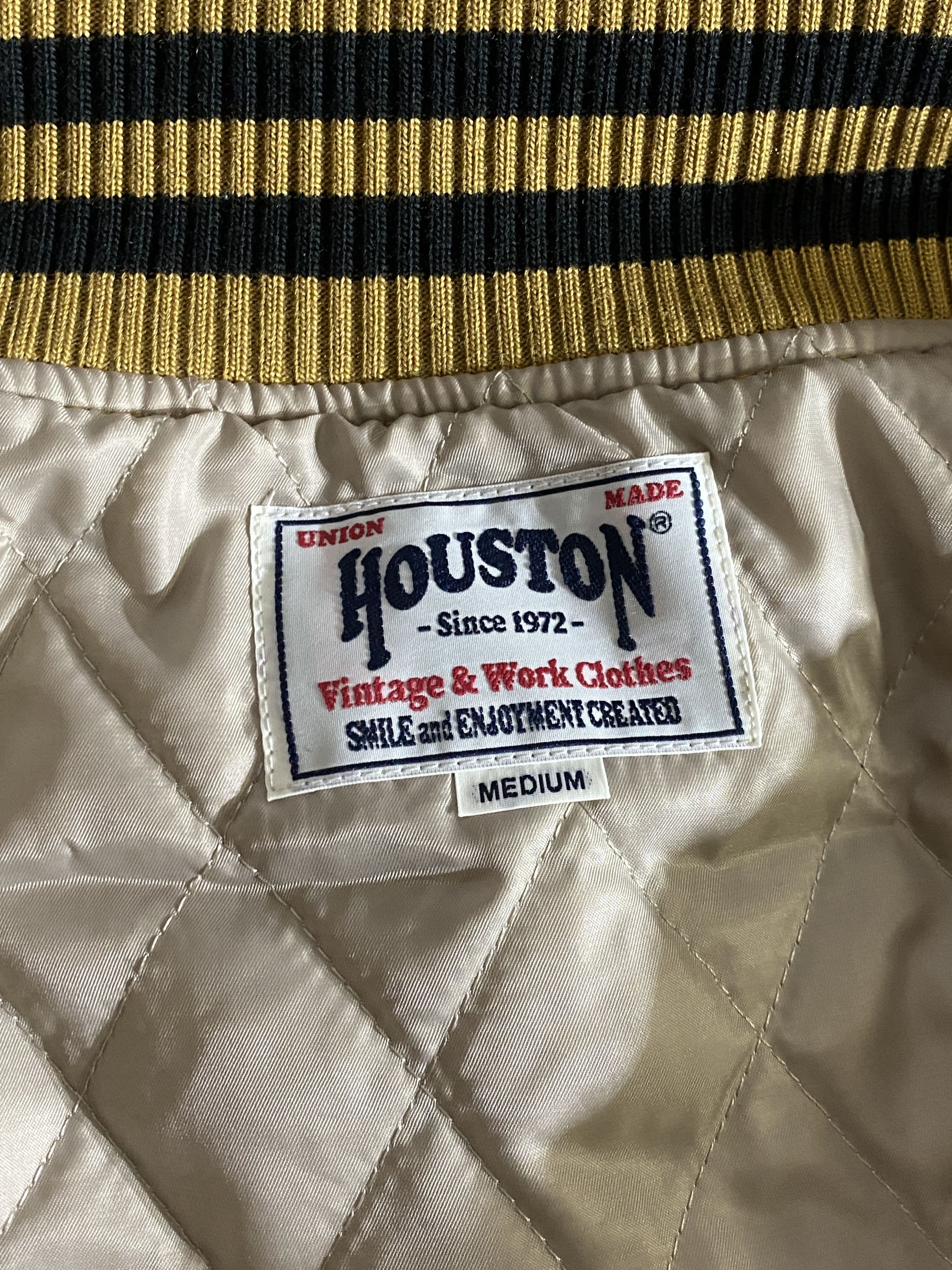 【HOUSTON】MELTON AWARD JACKET(FLAG)