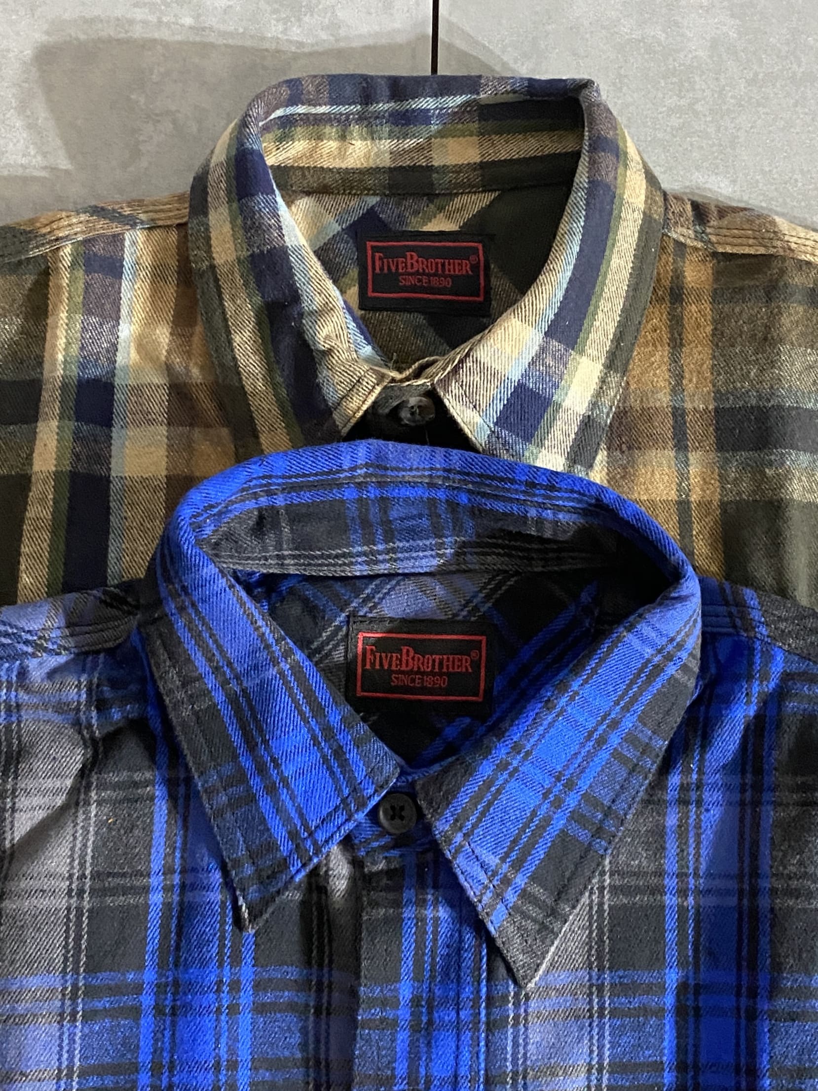 【FIVE BROTHER】 HEAVY FLANNEL WORK SHIRTS