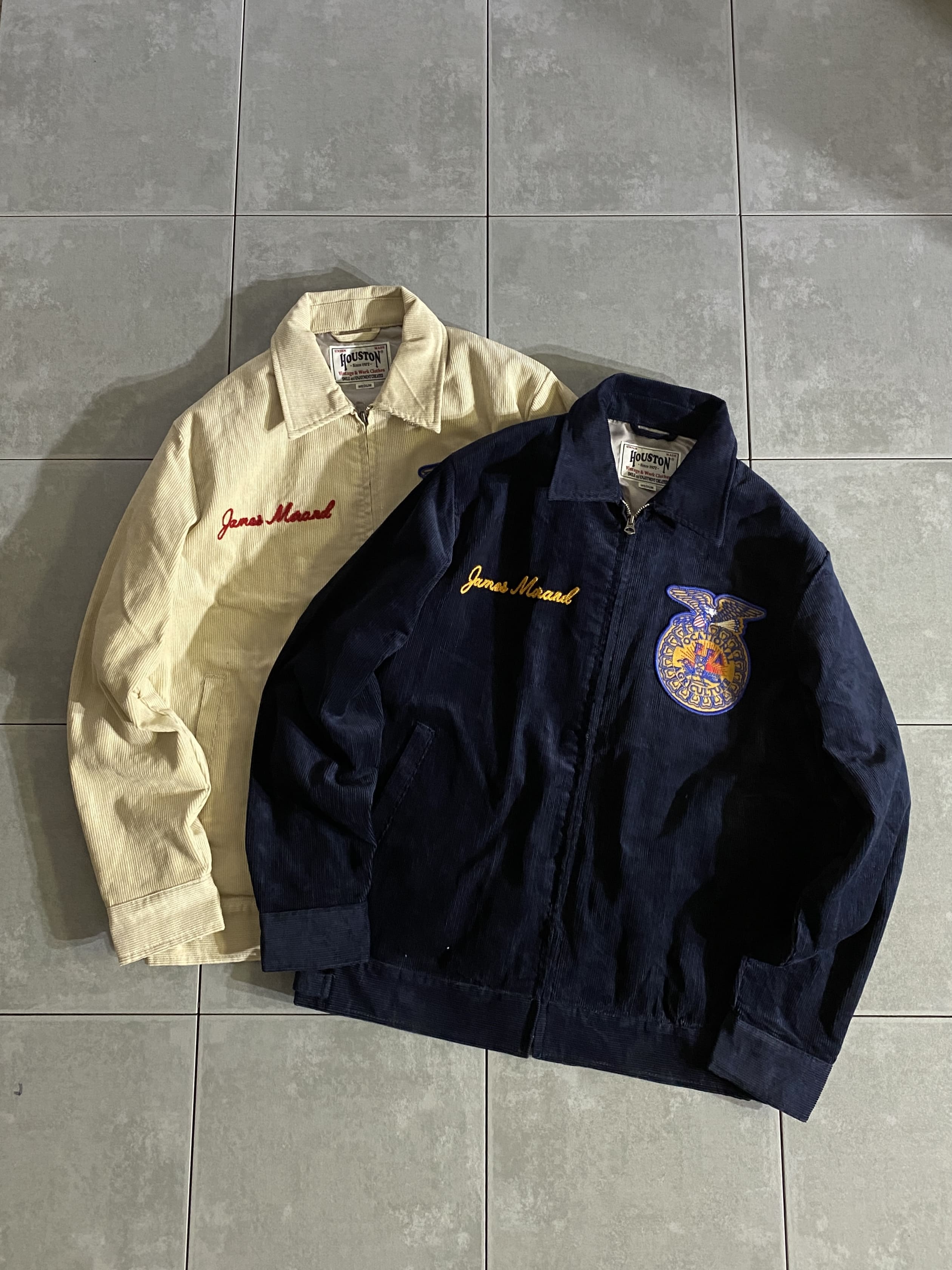 【HOUSTON】CORDUROY EMBROIDERY JACKET (FFA)