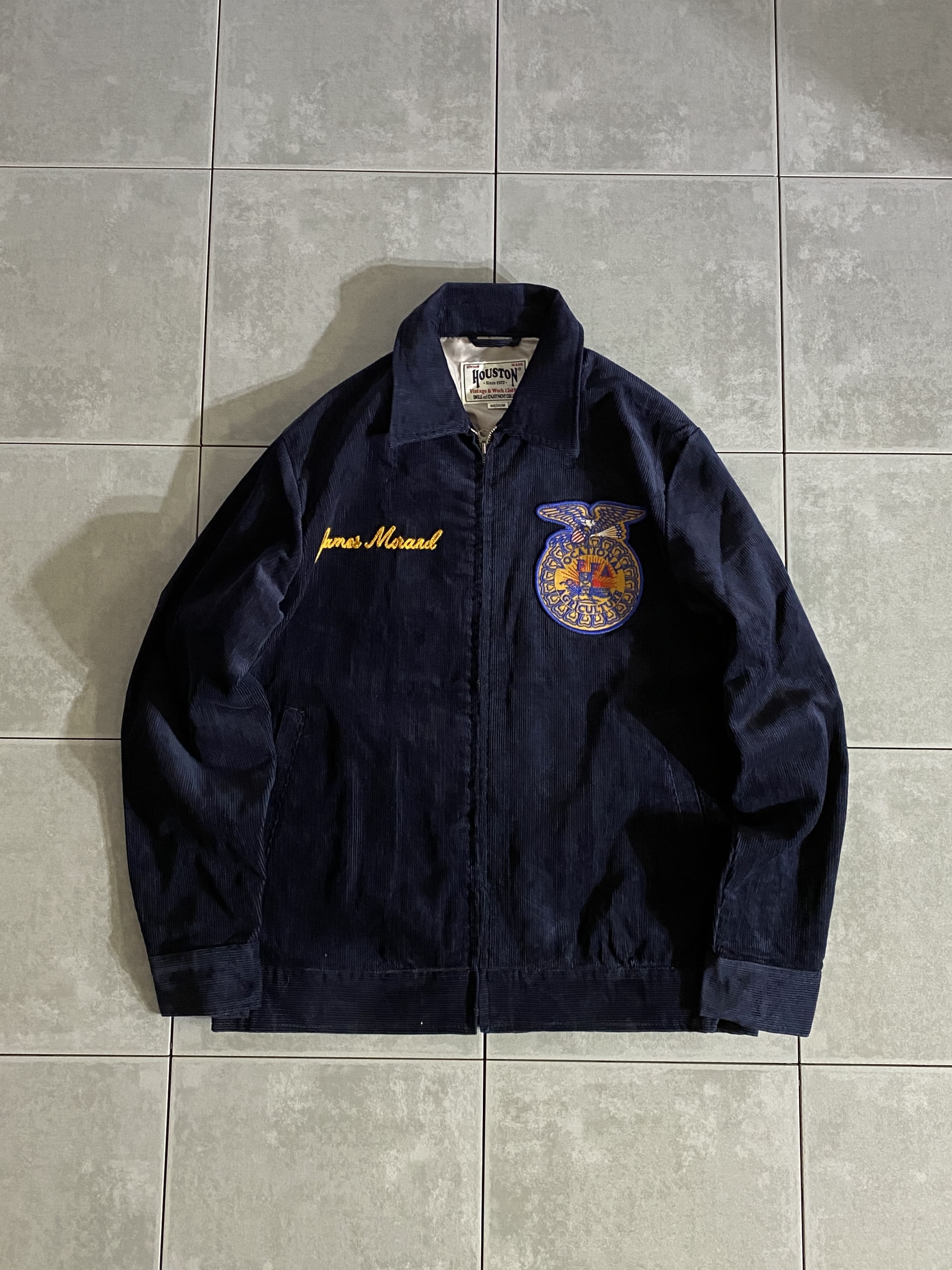 【HOUSTON】CORDUROY EMBROIDERY JACKET (FFA)