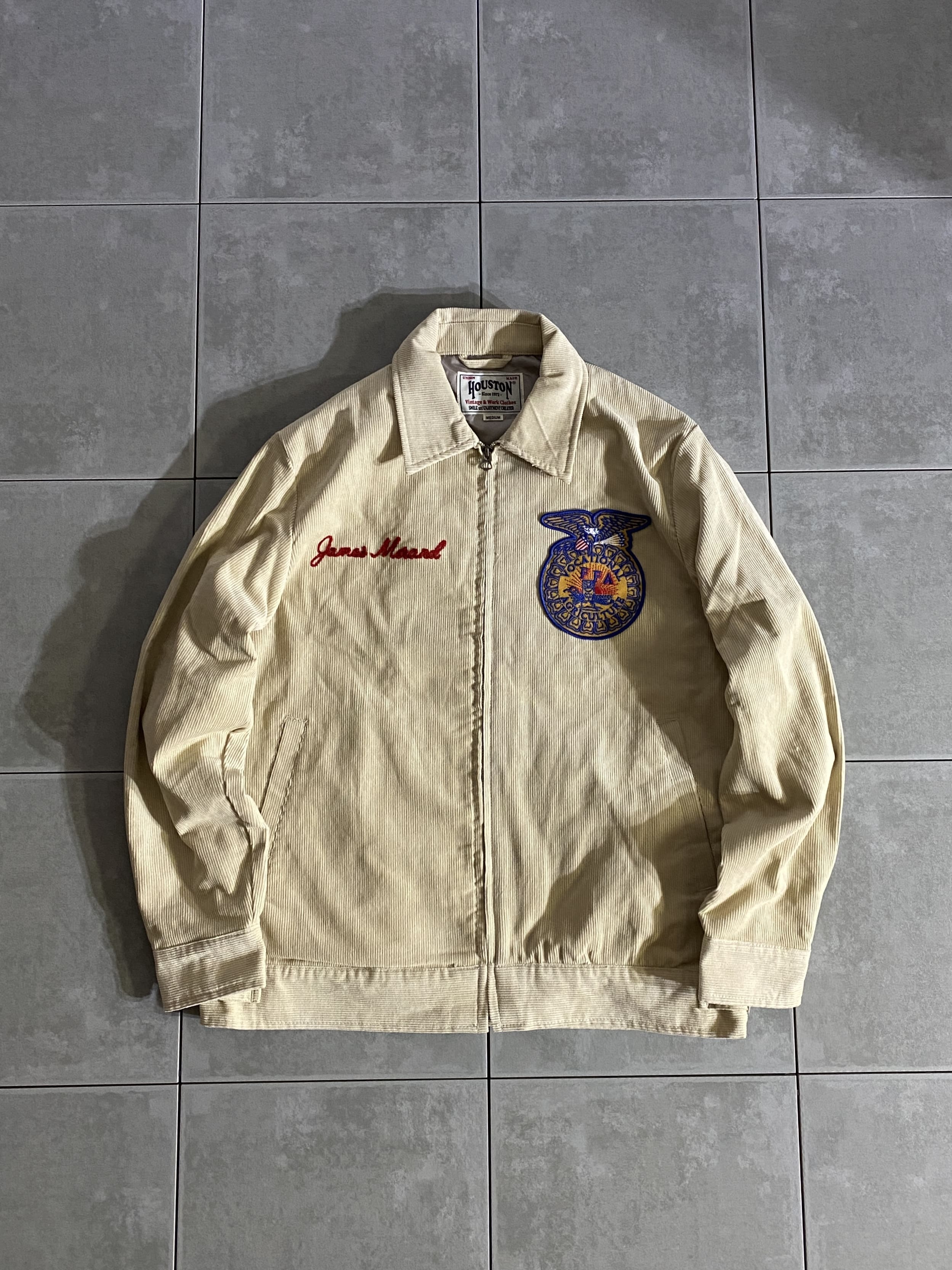 【HOUSTON】CORDUROY EMBROIDERY JACKET (FFA)