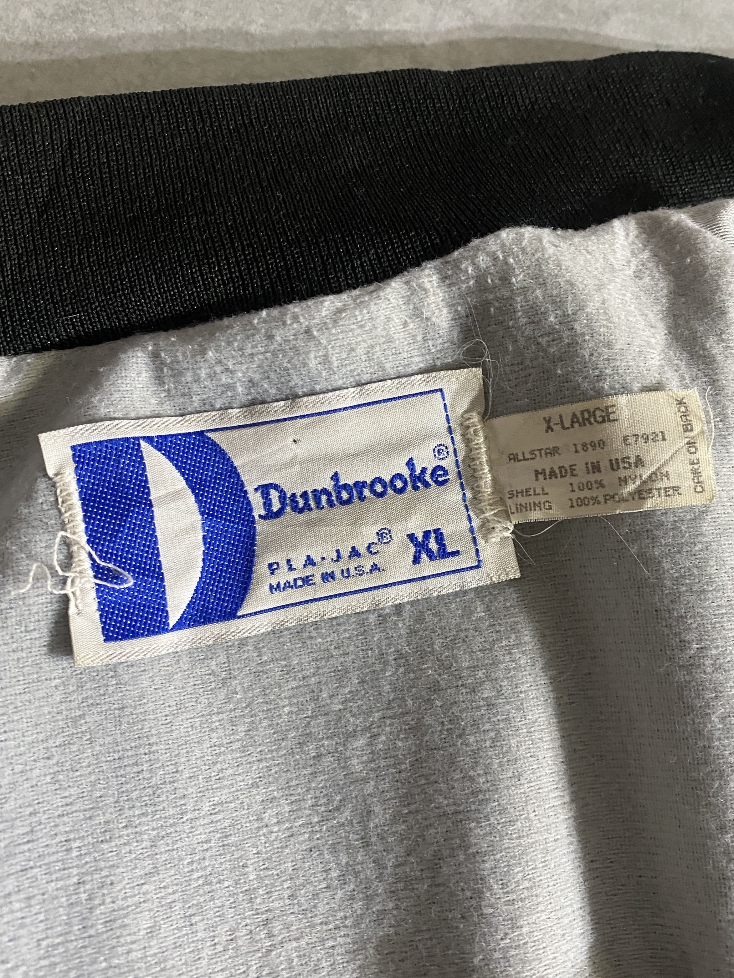 【Dunbrooke】90s ナイロンスタジャン MADE IN USA