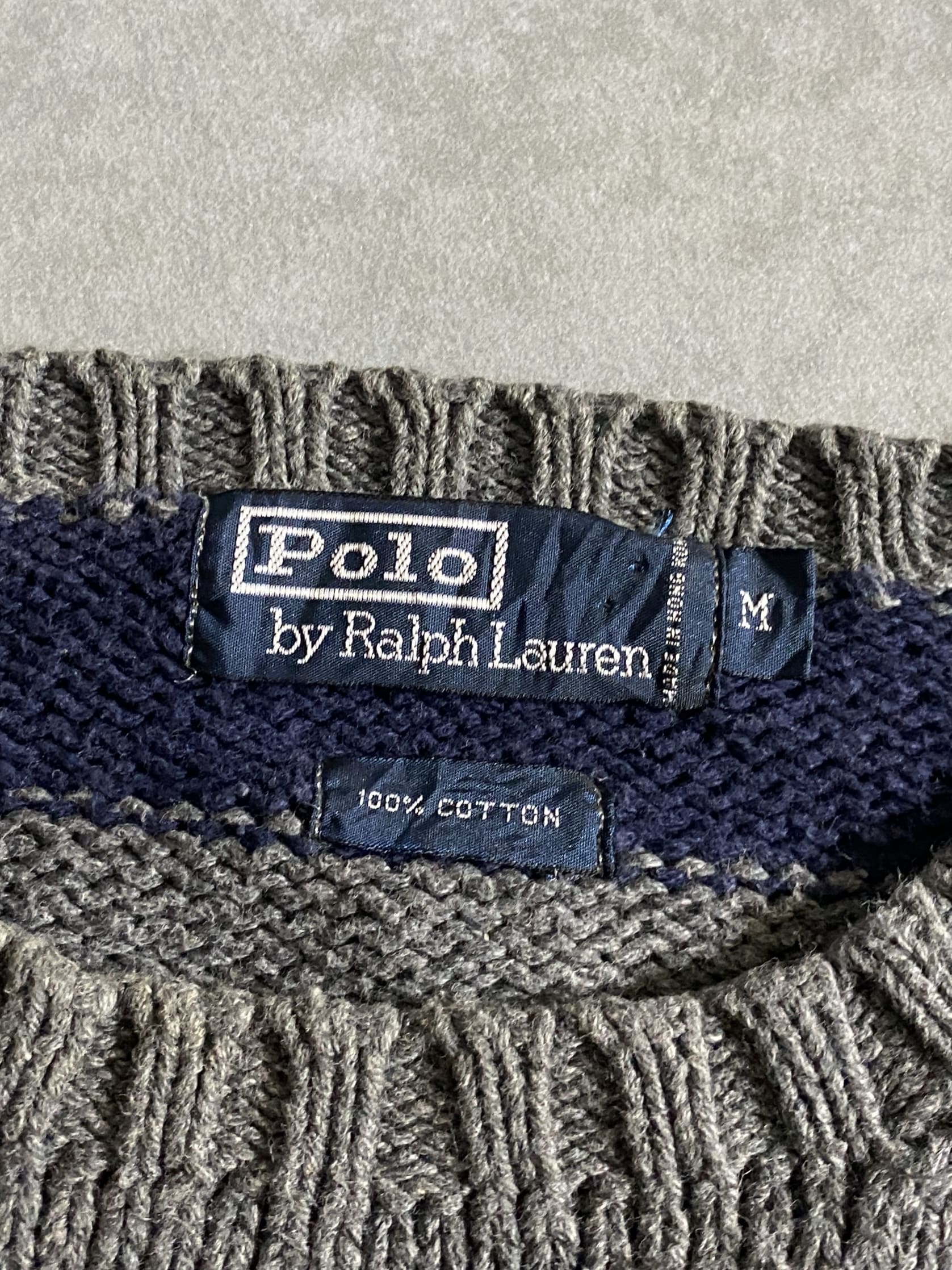 【Polo Ralph Lauren】90s Cotton Knit Sweater