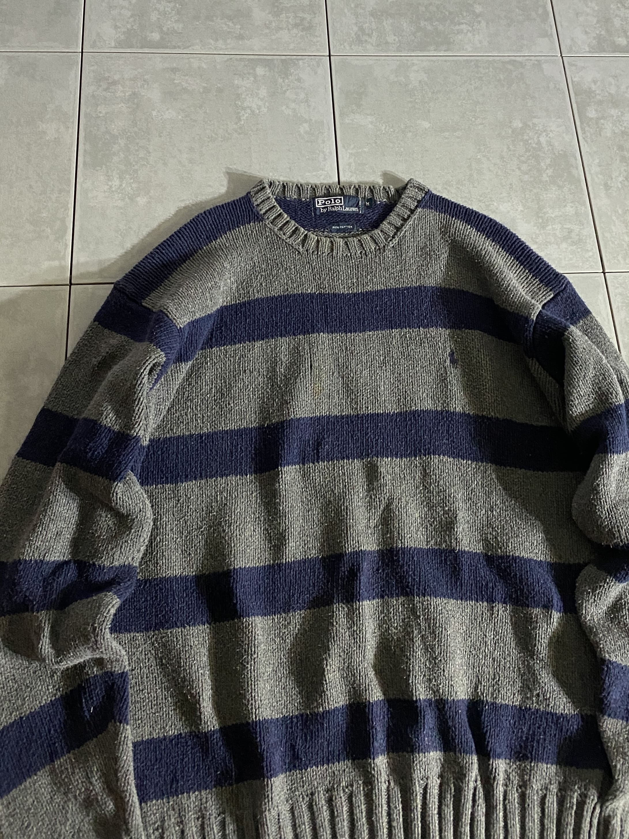 【Polo Ralph Lauren】90s Cotton Knit Sweater