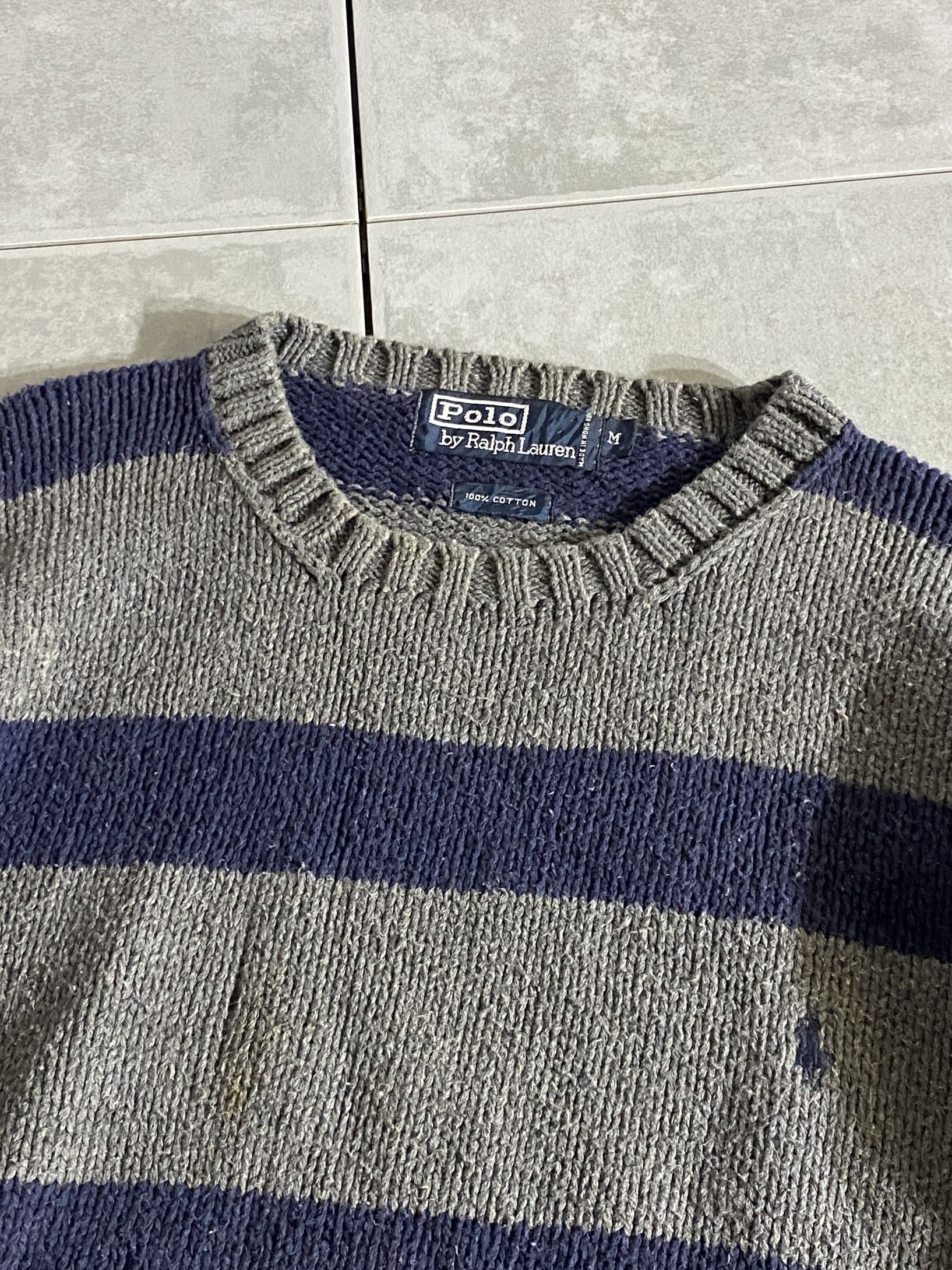 【Polo Ralph Lauren】90s Cotton Knit Sweater