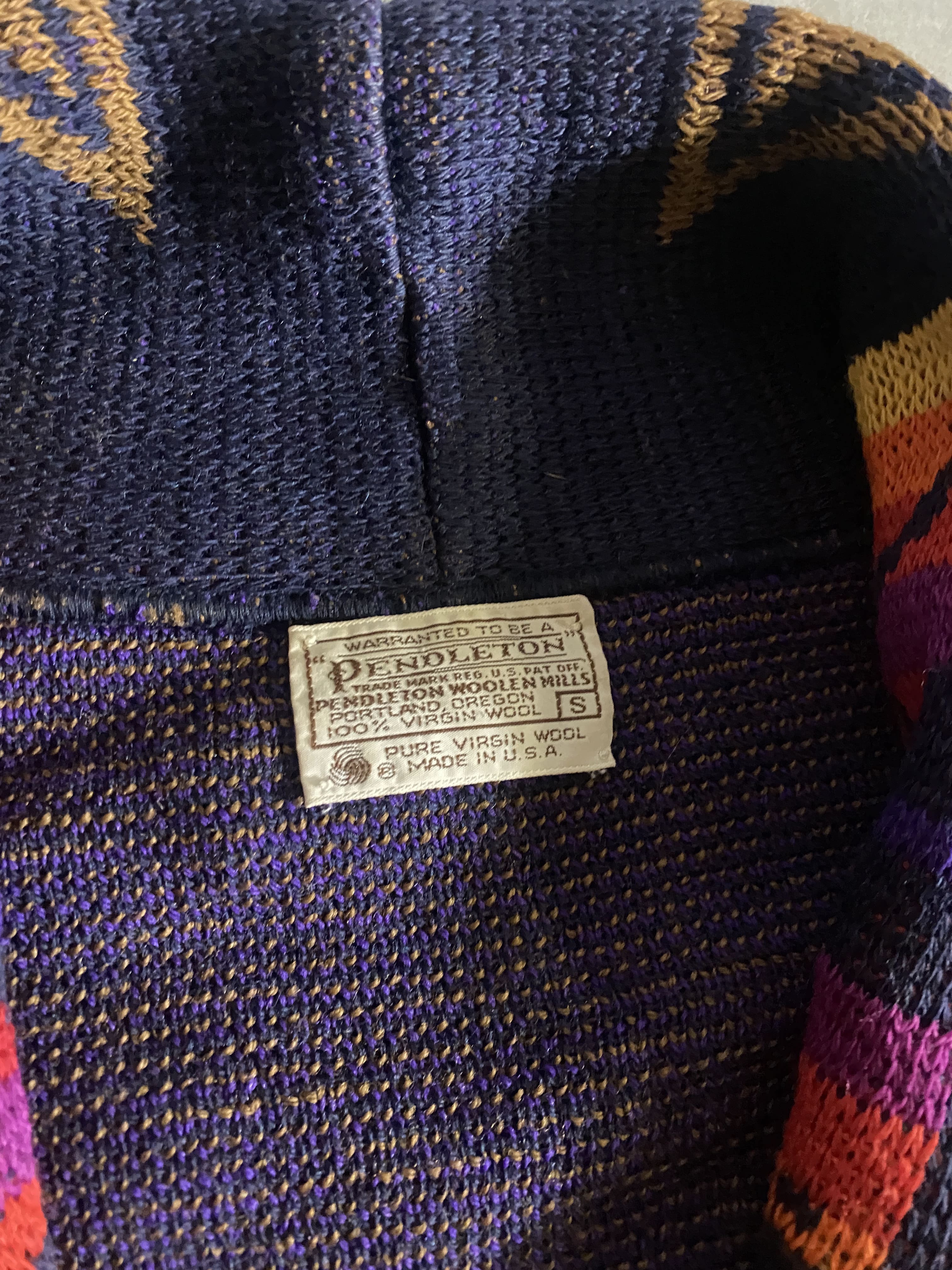 【PENDLETON】80s Shawl Collar Wool Knit Cardigan