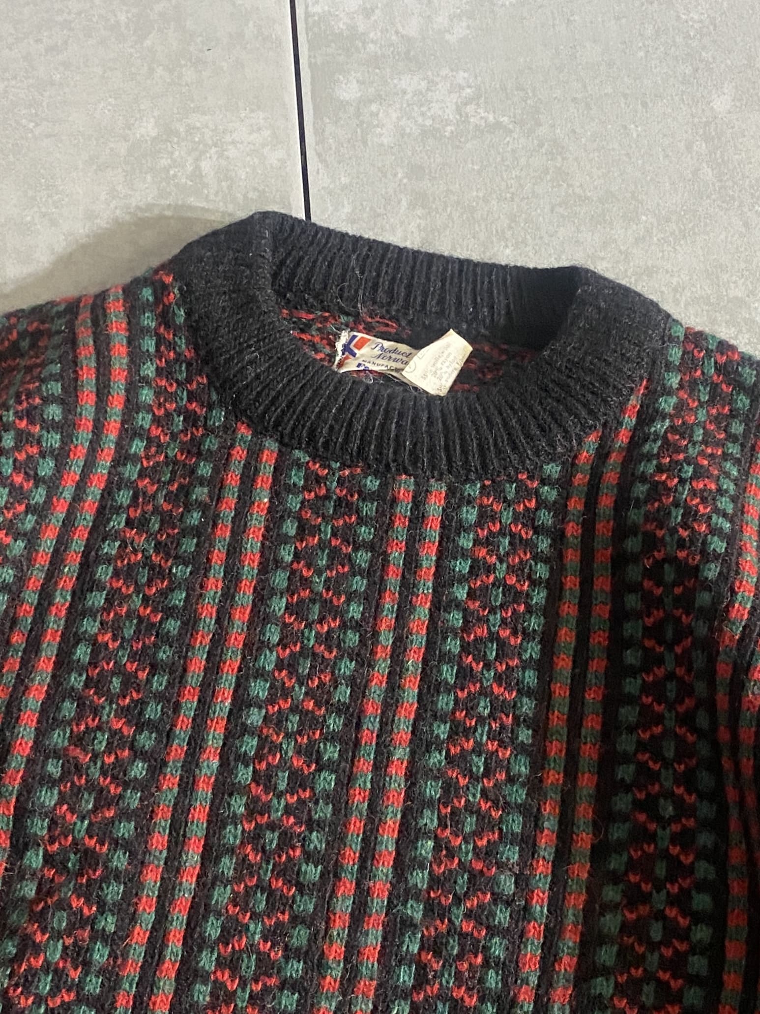 【Fana Knit】birds eye knit sweater