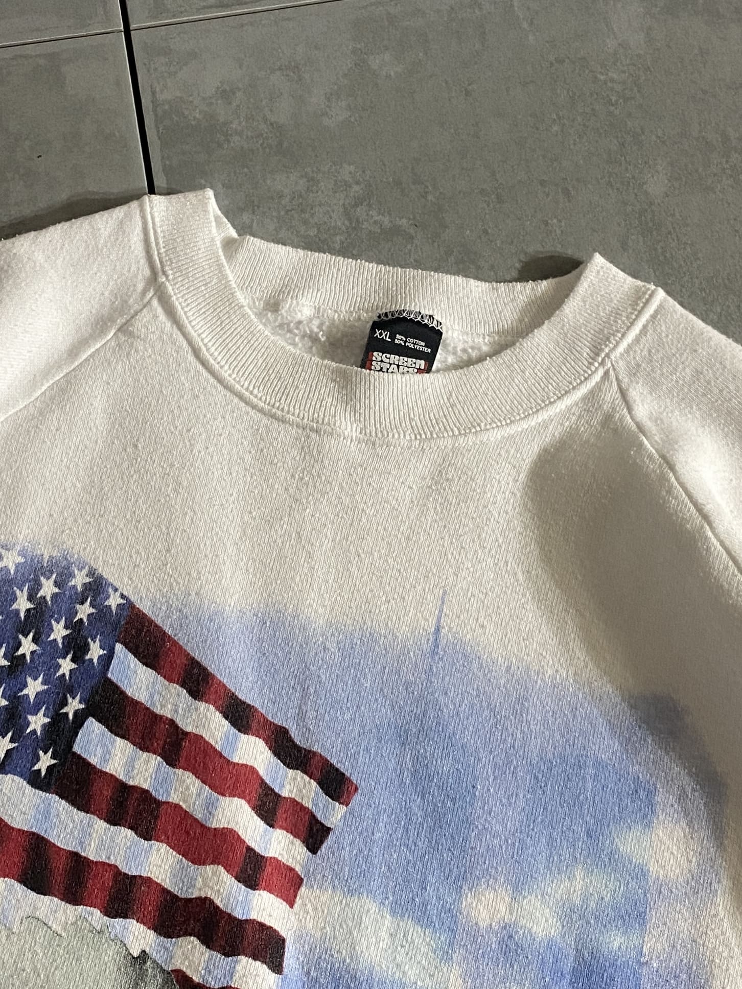 【SCREEN STARS】Remember The Heroes Sweatshirt MADE IN USA