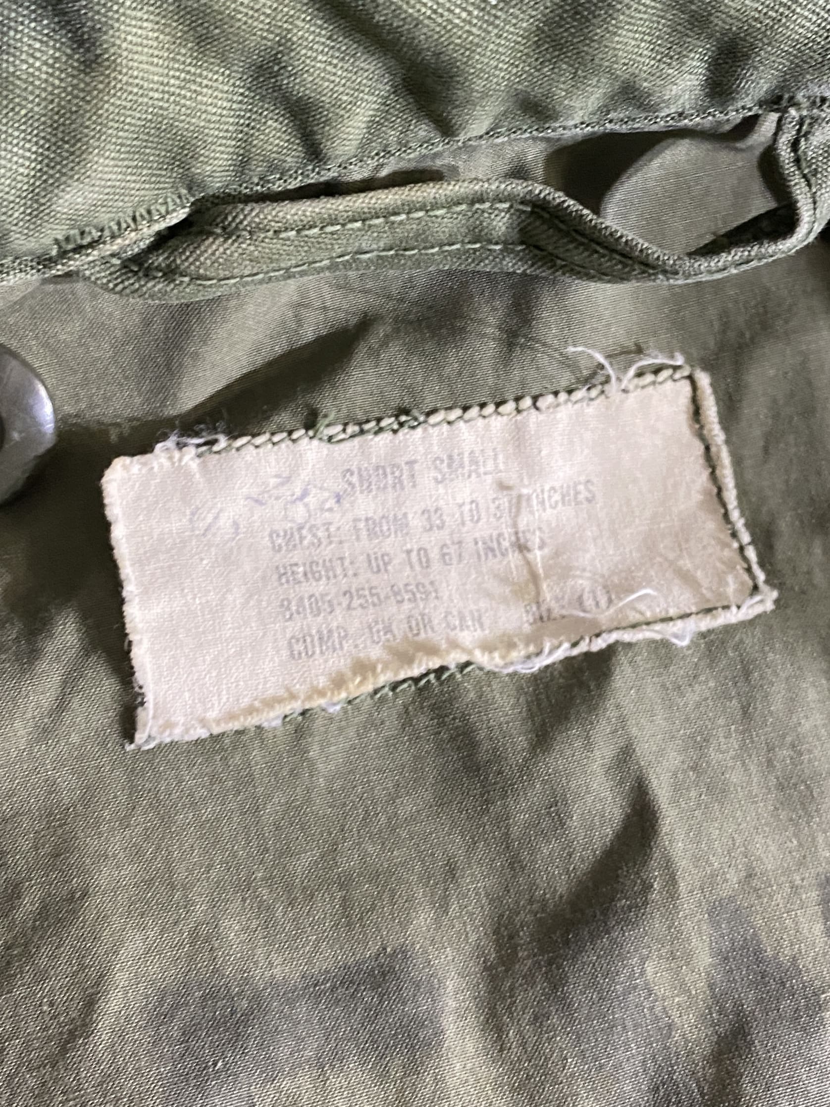 60s M-51 COTTON WIND RESISTANT SATEEN FIELD JACKET