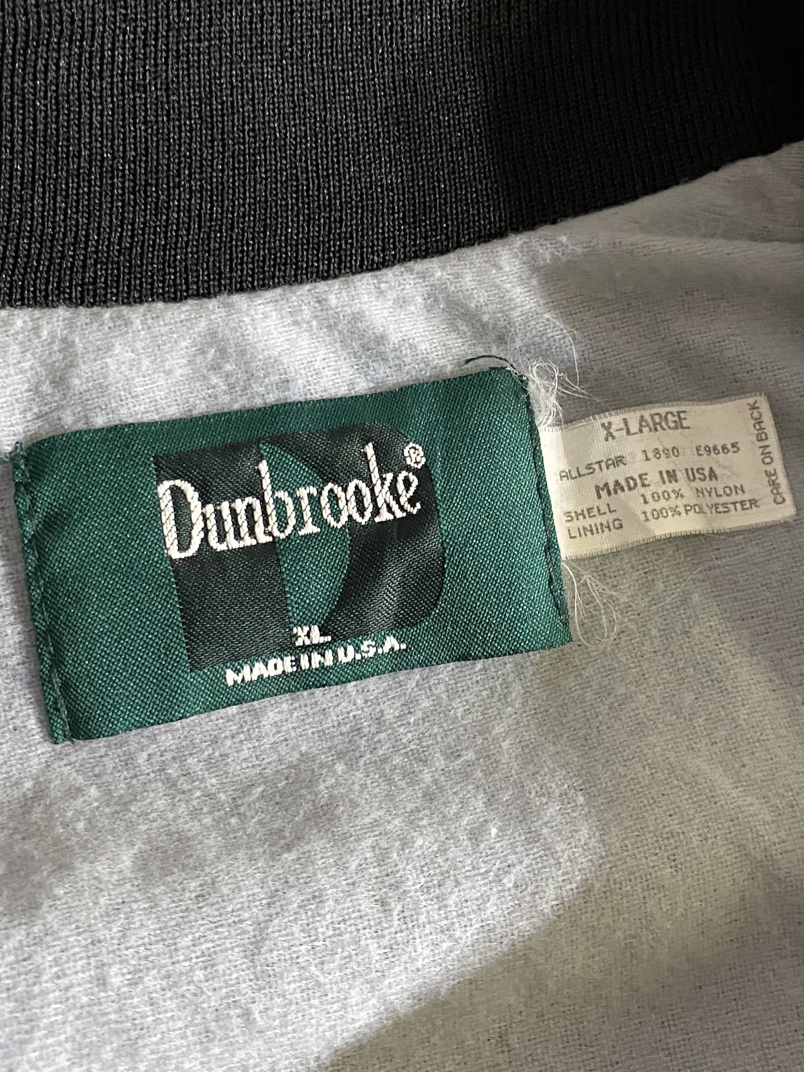 【Dunbrooke】90s ナイロンスタジャン MADE IN USA