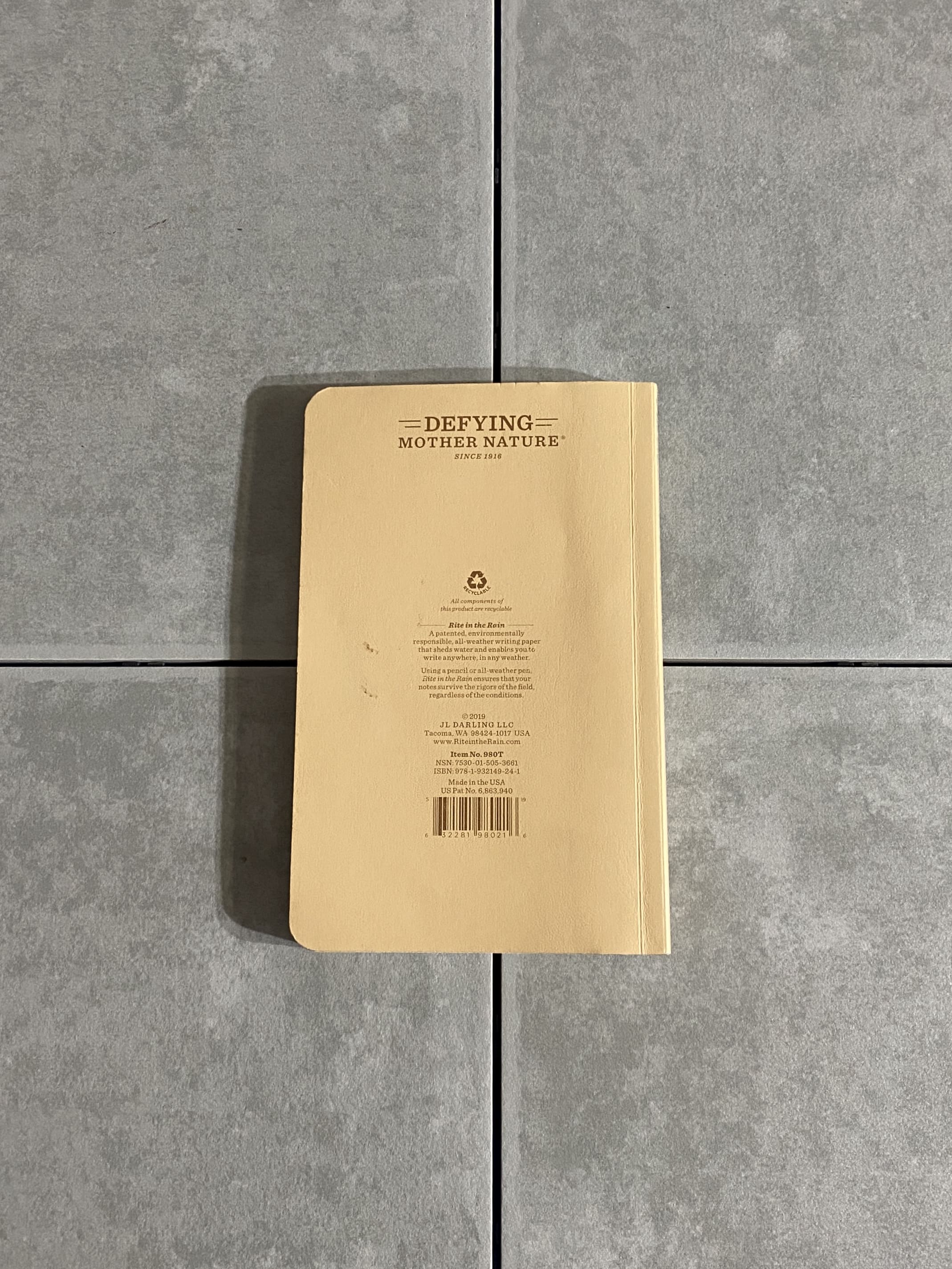 【Rite in the Rain】All Weather Notebook