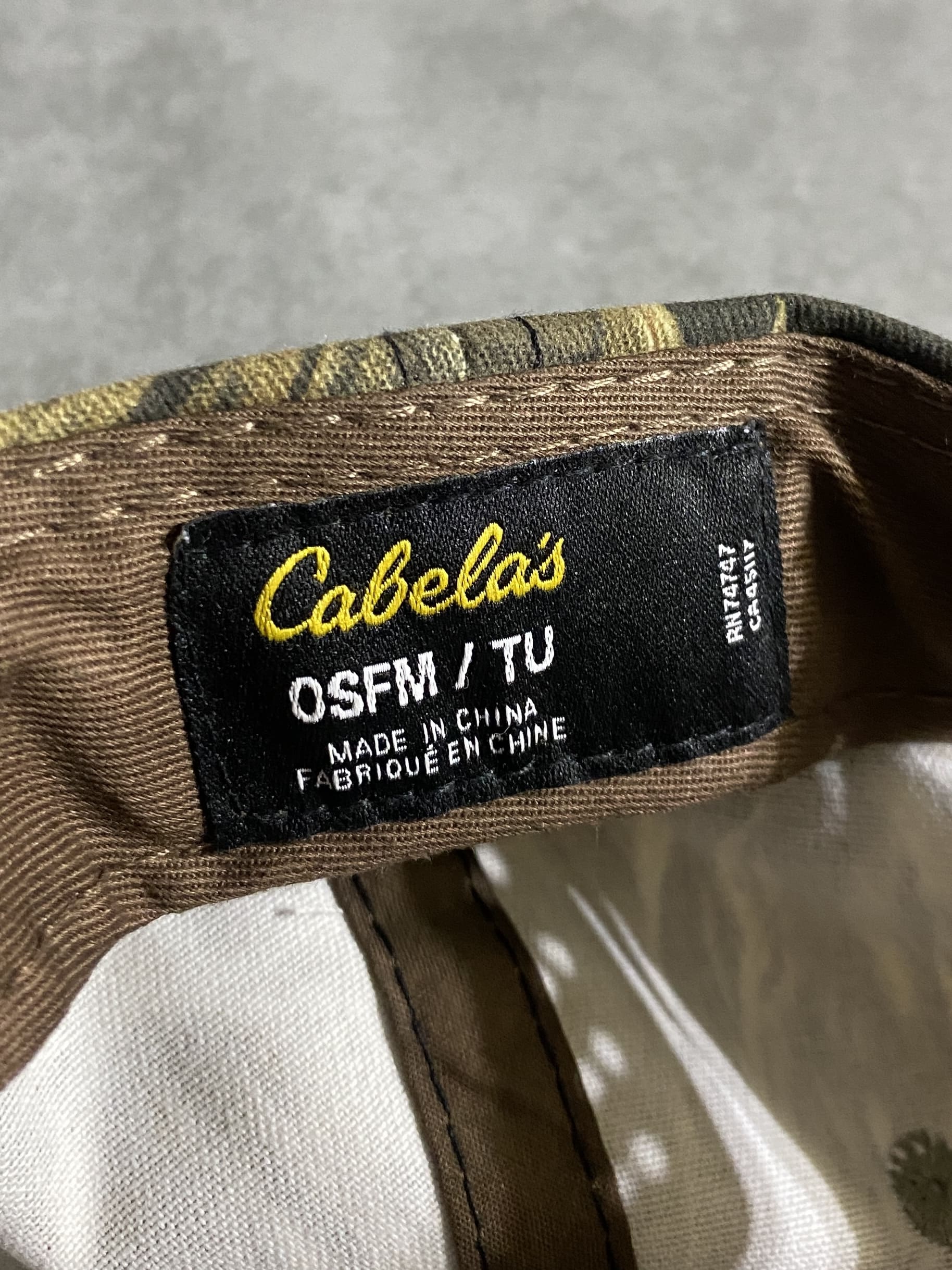 【Cabelas】6Panel Cap Real Tree Camo