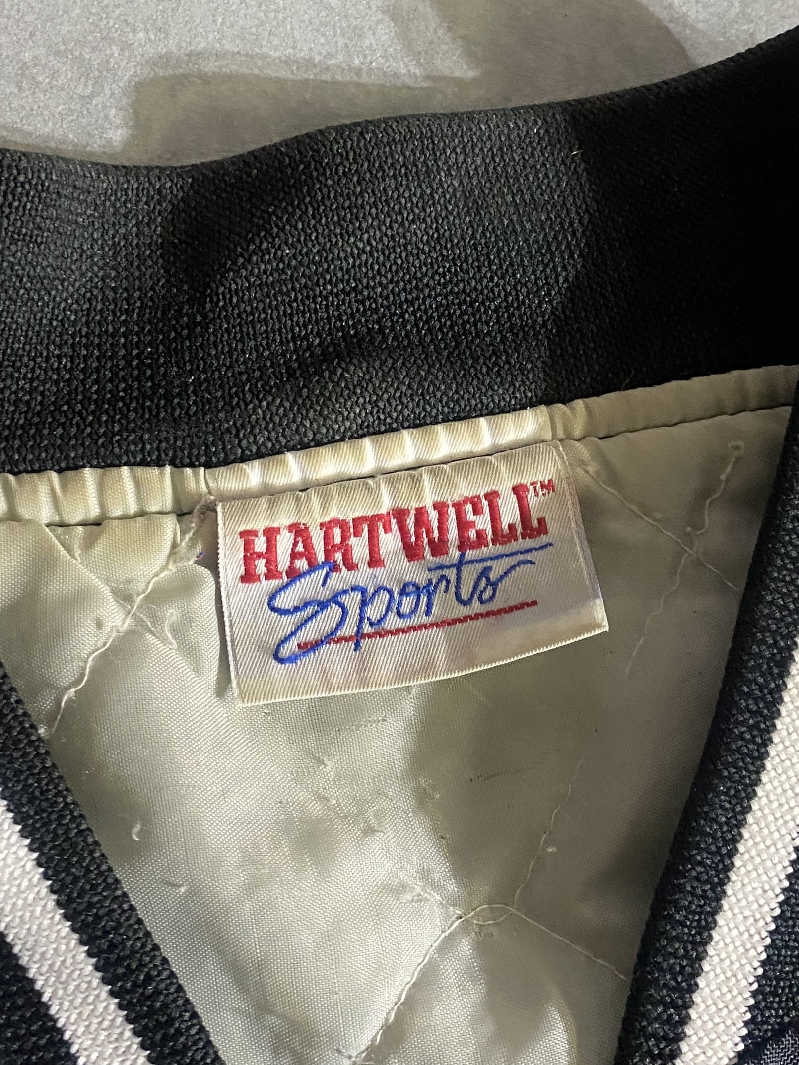 【HARTWELL】90s 企業ロゴ ナイロンスタジャン 