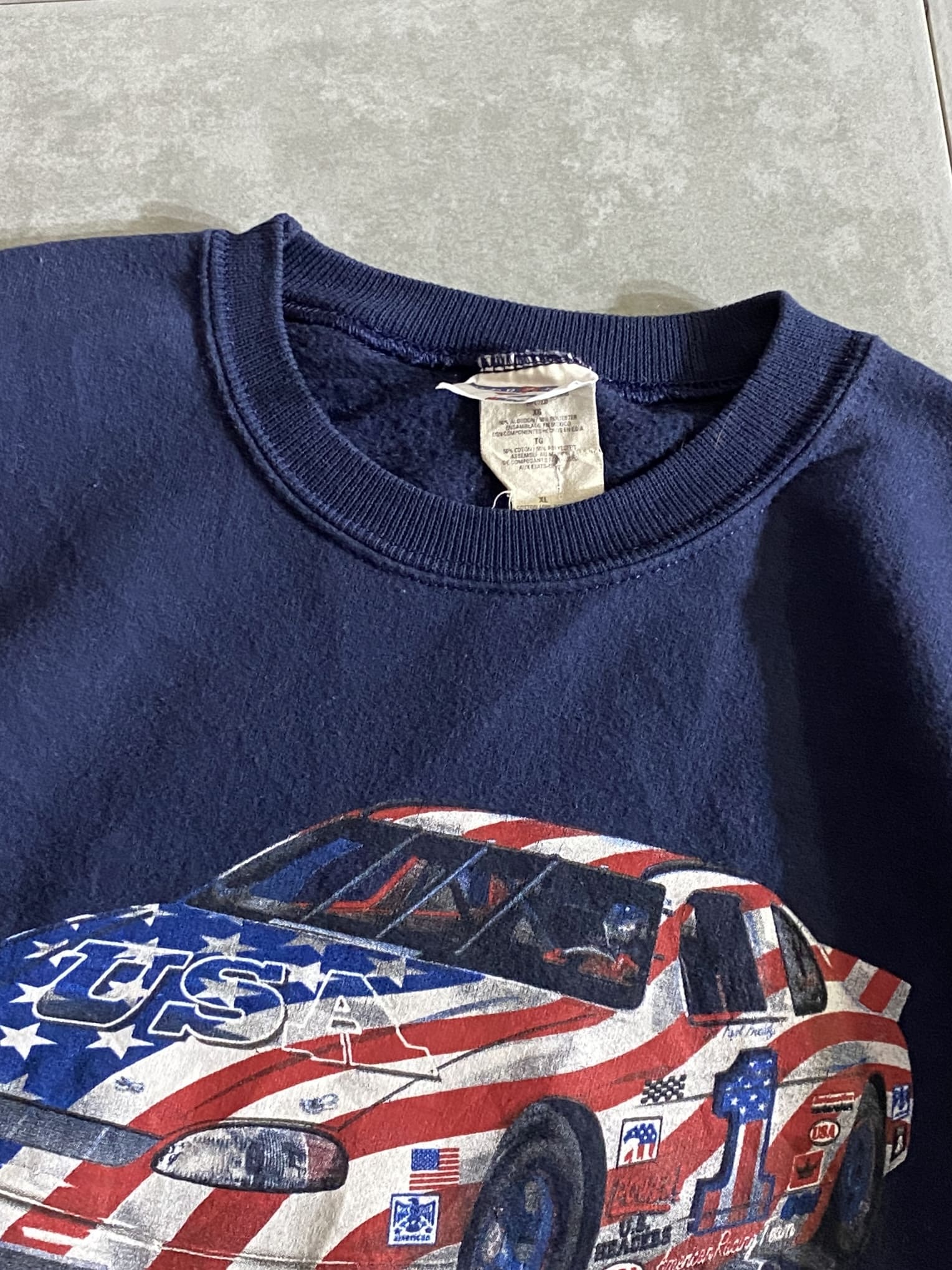 【JERZEES】90s STOCK CARS Sweatshirt