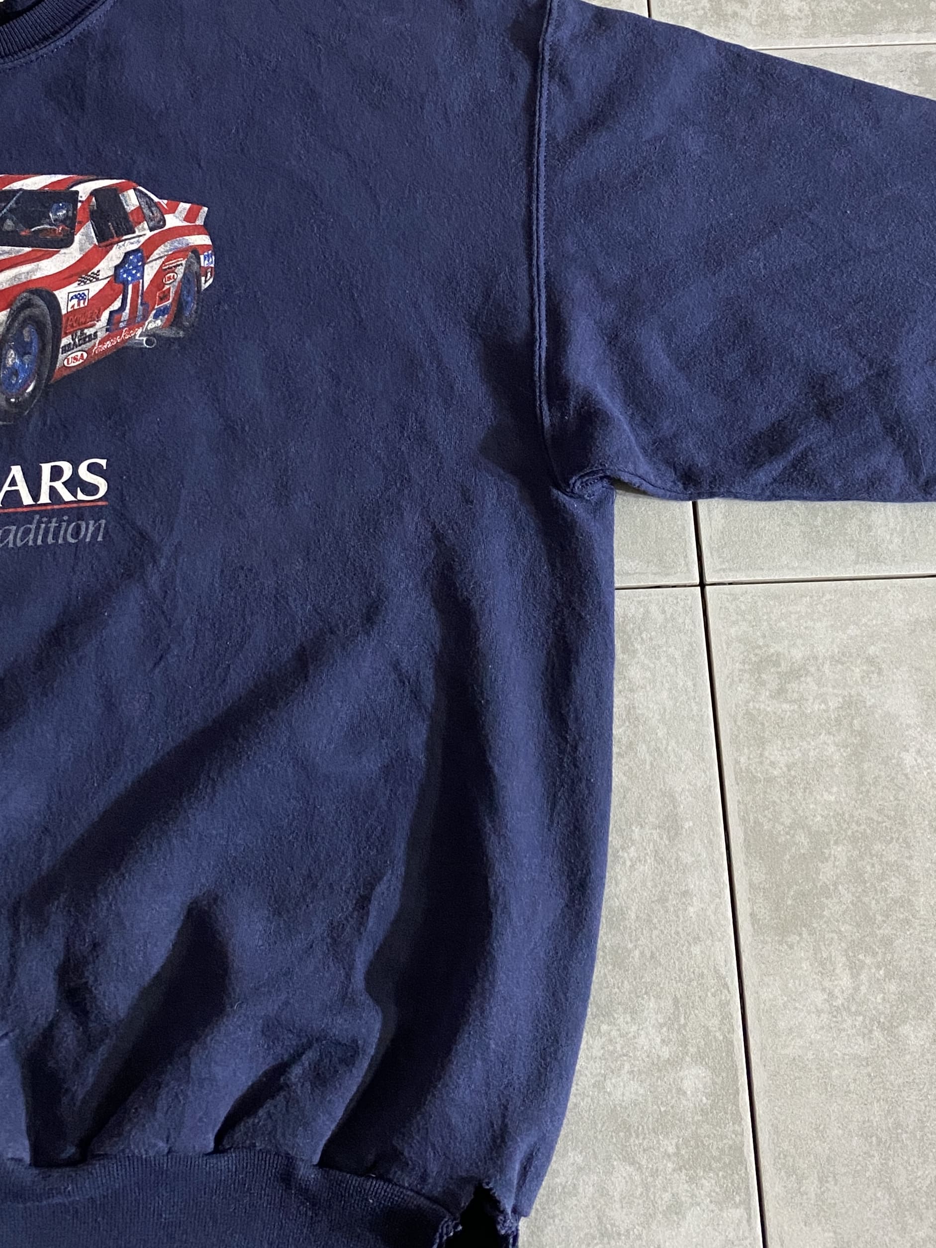 【JERZEES】90s STOCK CARS Sweatshirt