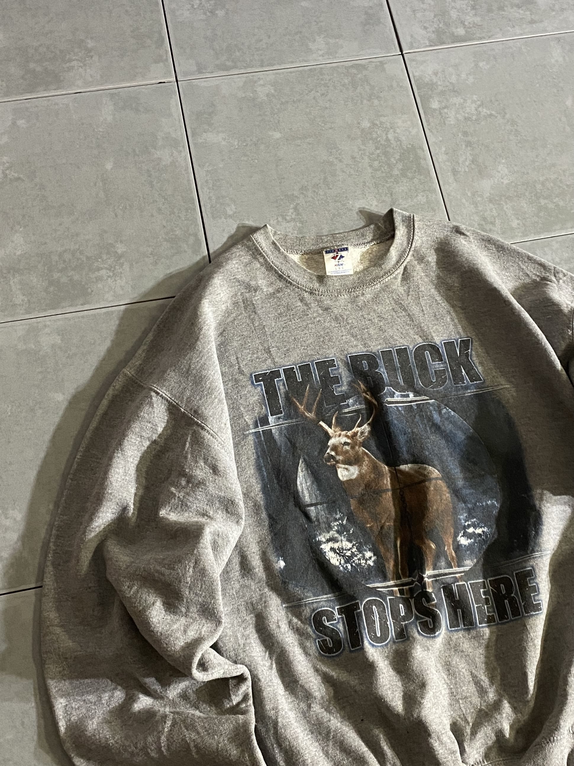 【JERZEES】90s THE BUCK STOPS HERE Sweatshirt