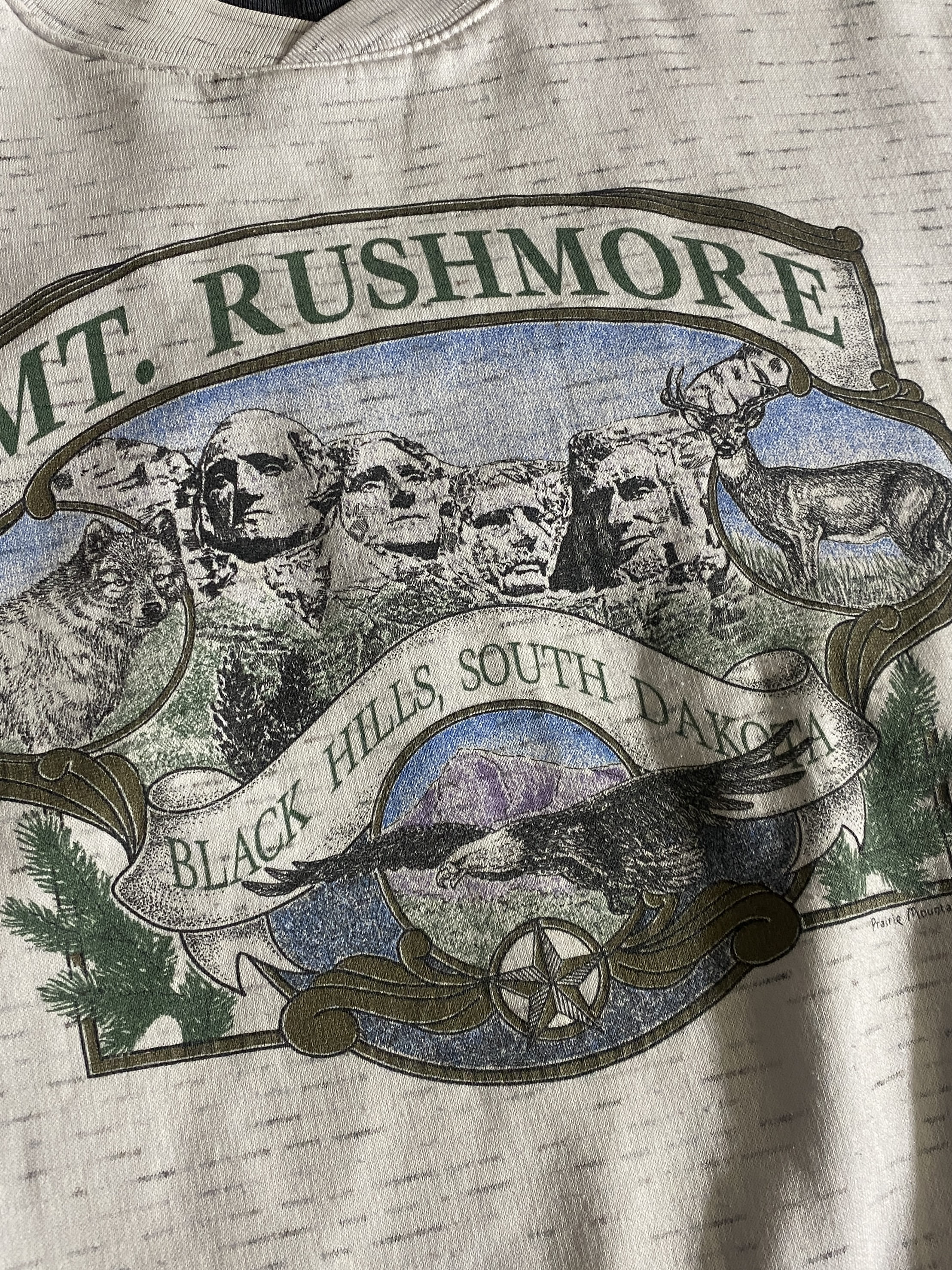 【PRAIRIE MOUNTAIN】90s MT.RUSHMORE Sweatshirt MADE IN USA