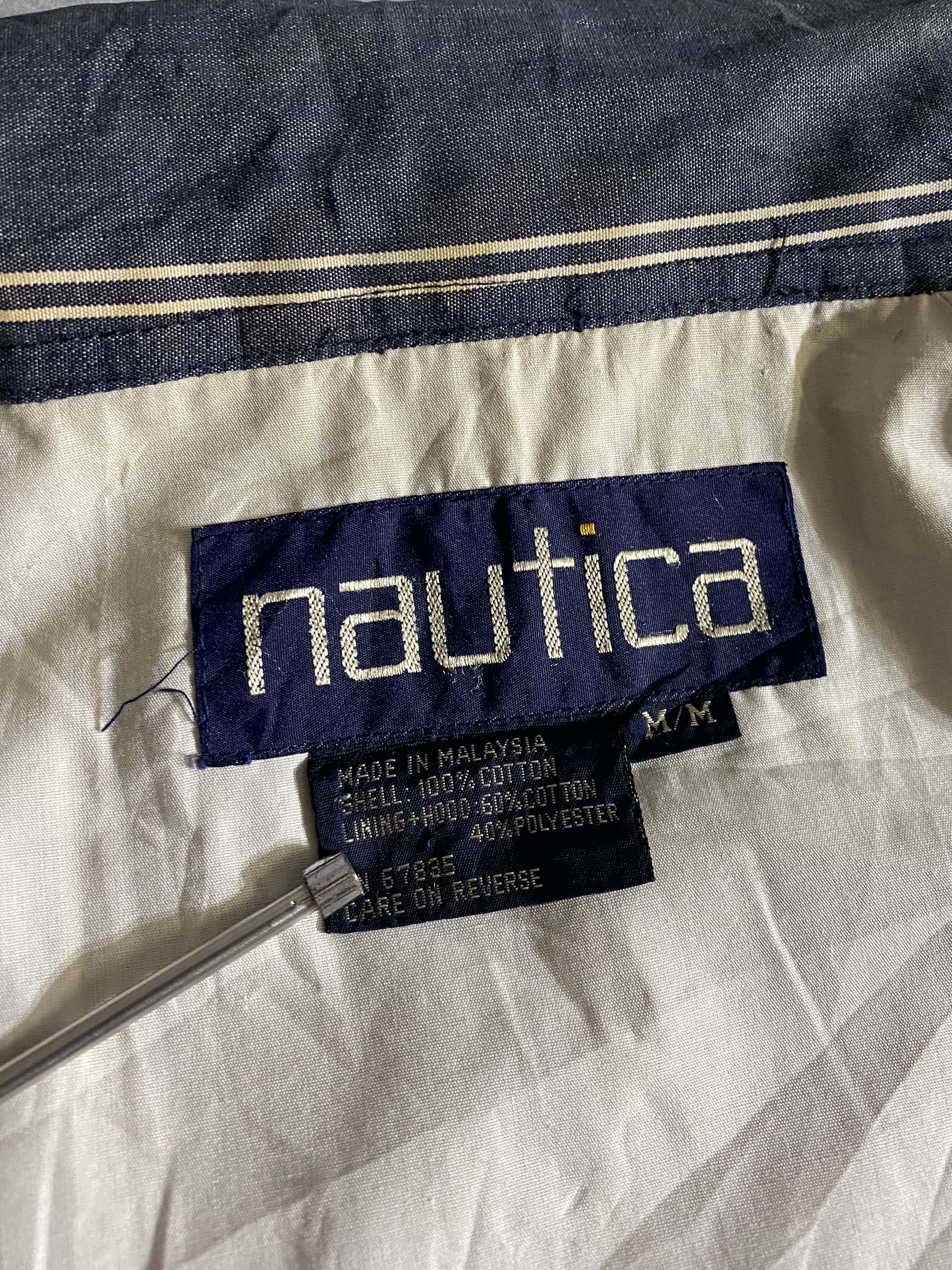 【NAUTICA】90s Striped Harrington Jacket