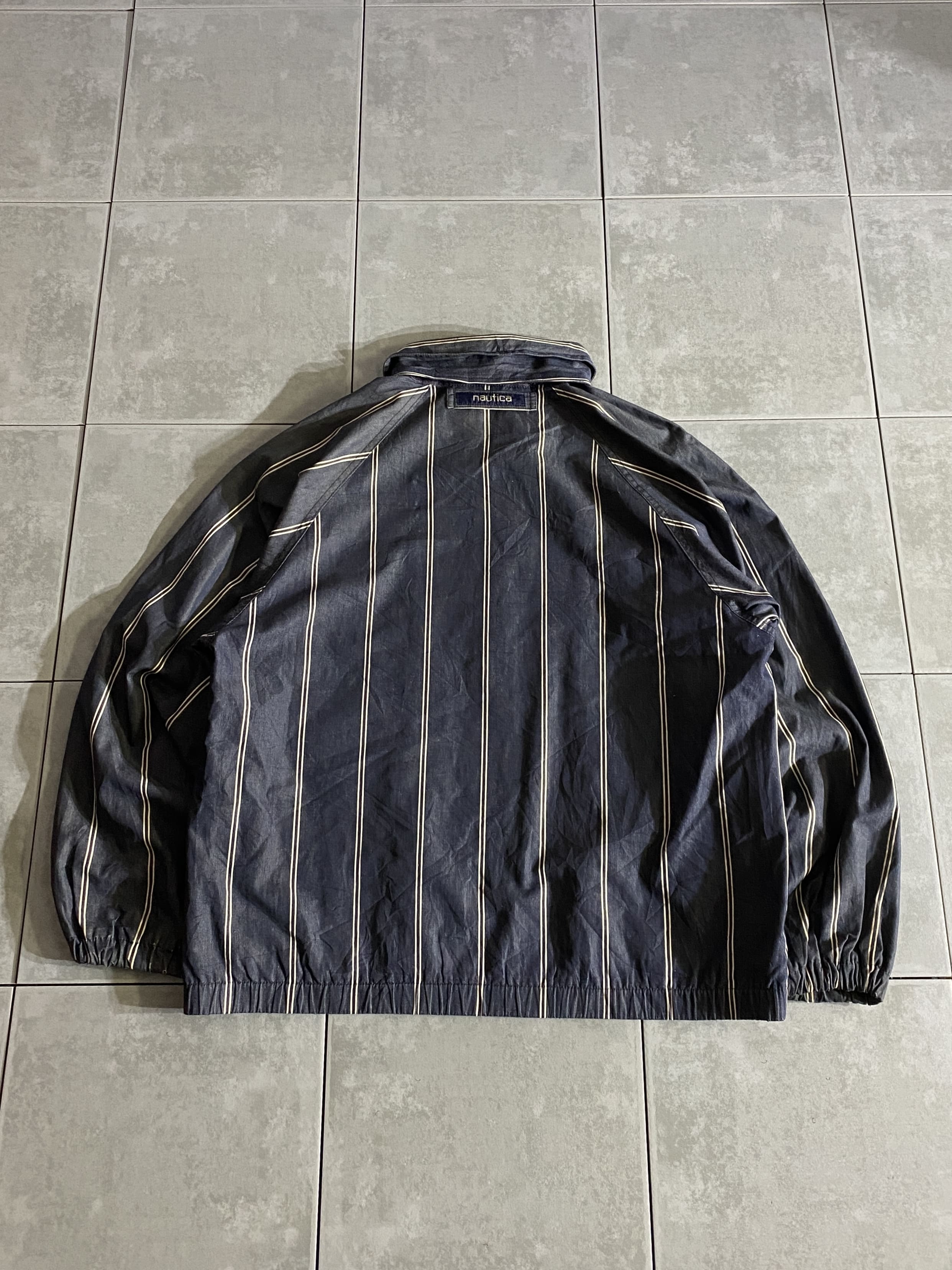 【NAUTICA】90s Striped Harrington Jacket