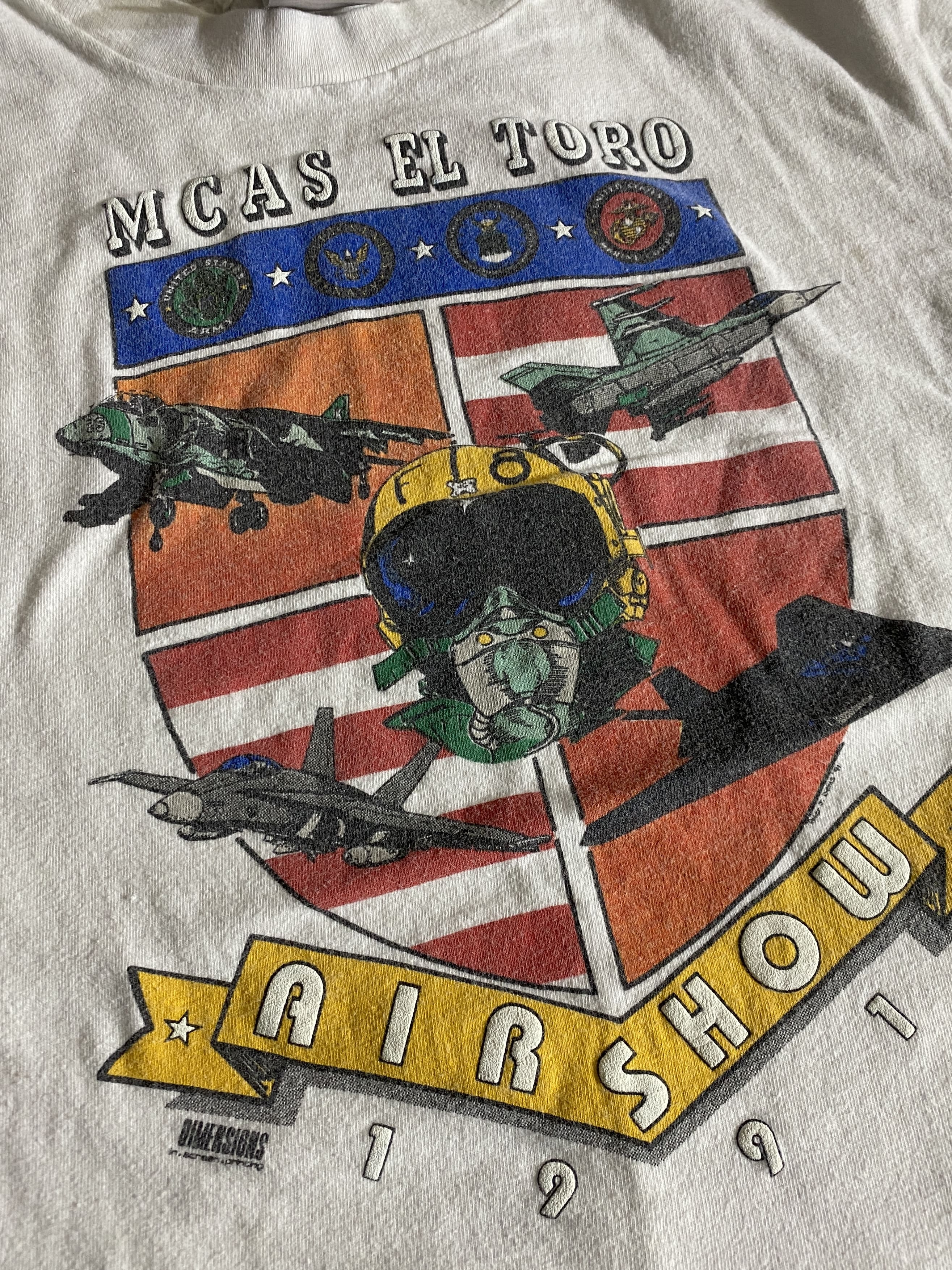 【ONEITA】90s AIR SHOW 1991 S/S Tee Made in USA