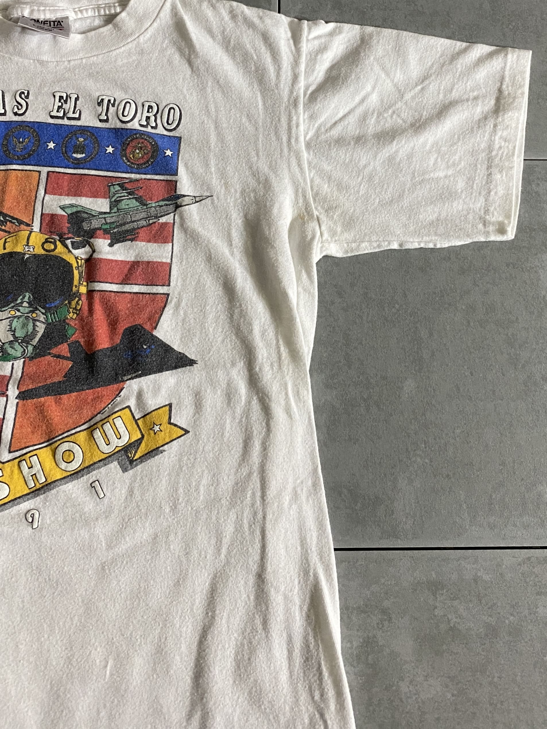 【ONEITA】90s AIR SHOW 1991 S/S Tee Made in USA