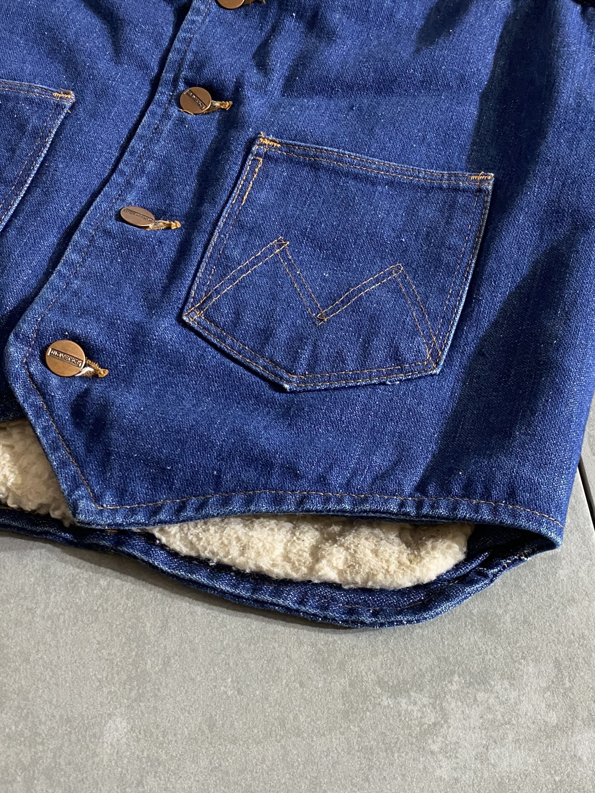 【MAVERICK】80s Denim Vest Made in USA