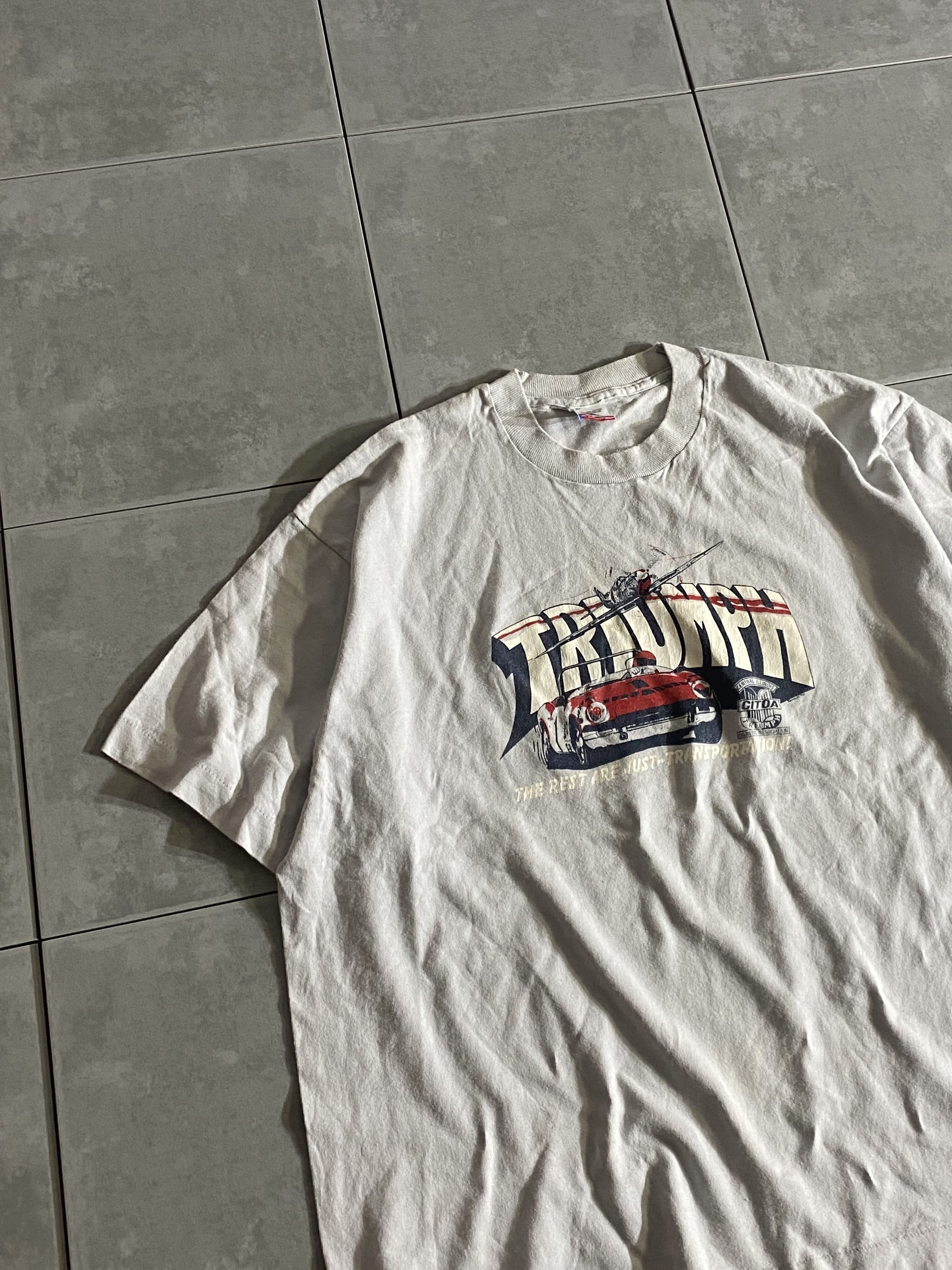 【FRUIT OF THE LOOM】90s TRIUMPH S/S Tee Made in USA