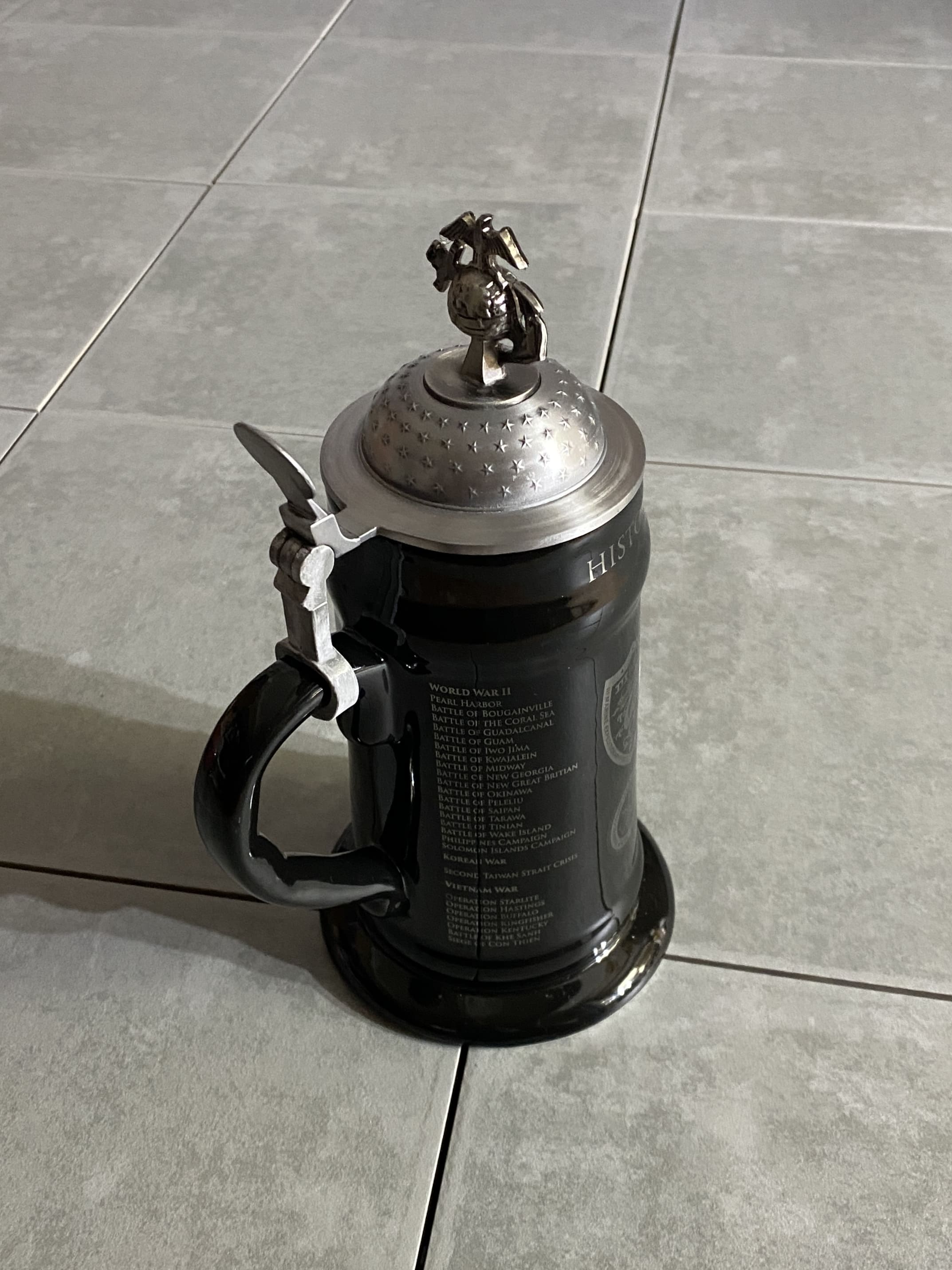 U.S. MARINE CORPS HISTORY STEIN