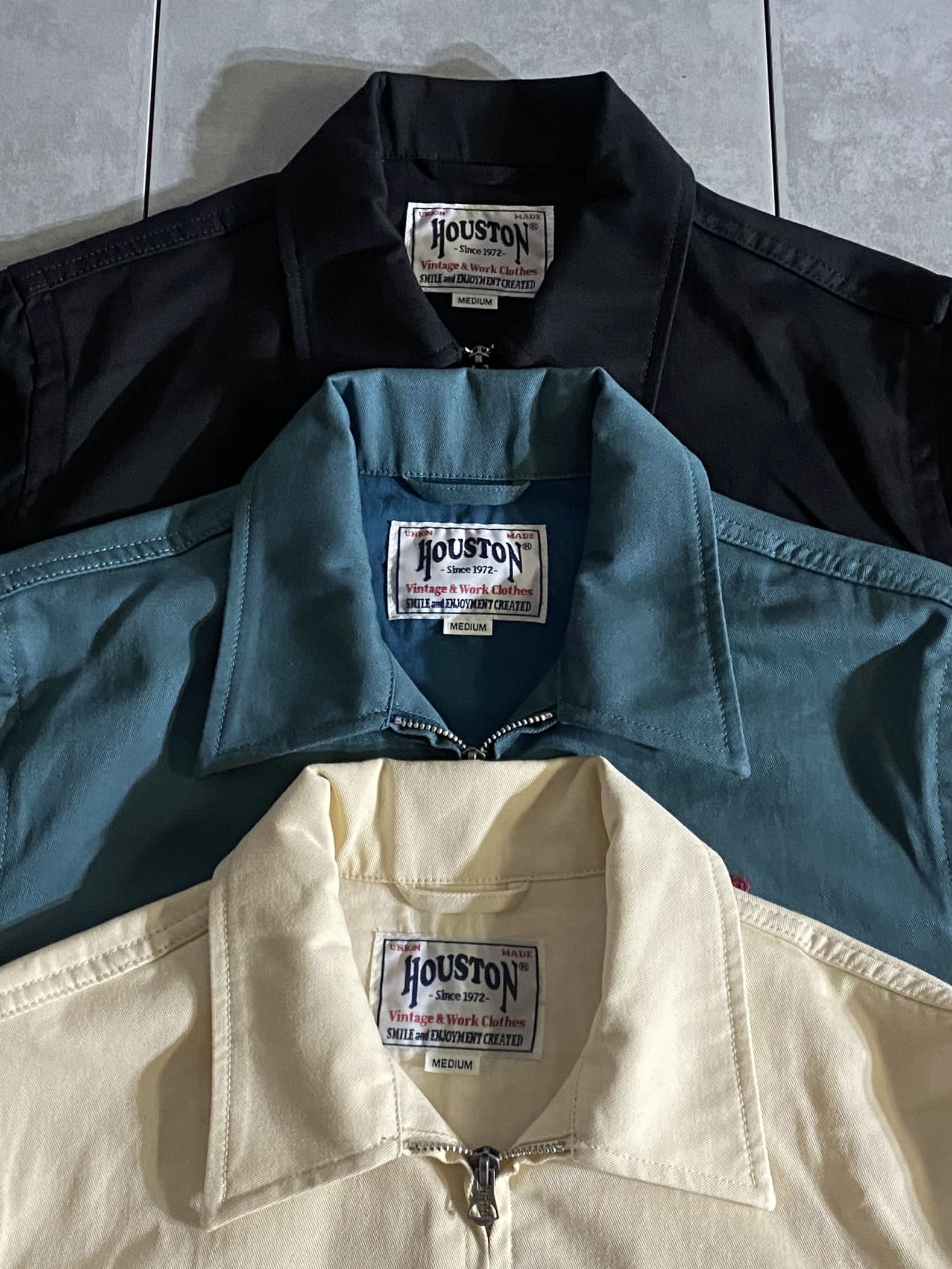 【HOUSTON】EMB HARRINGTON JACKET(METROPOLITAN) 